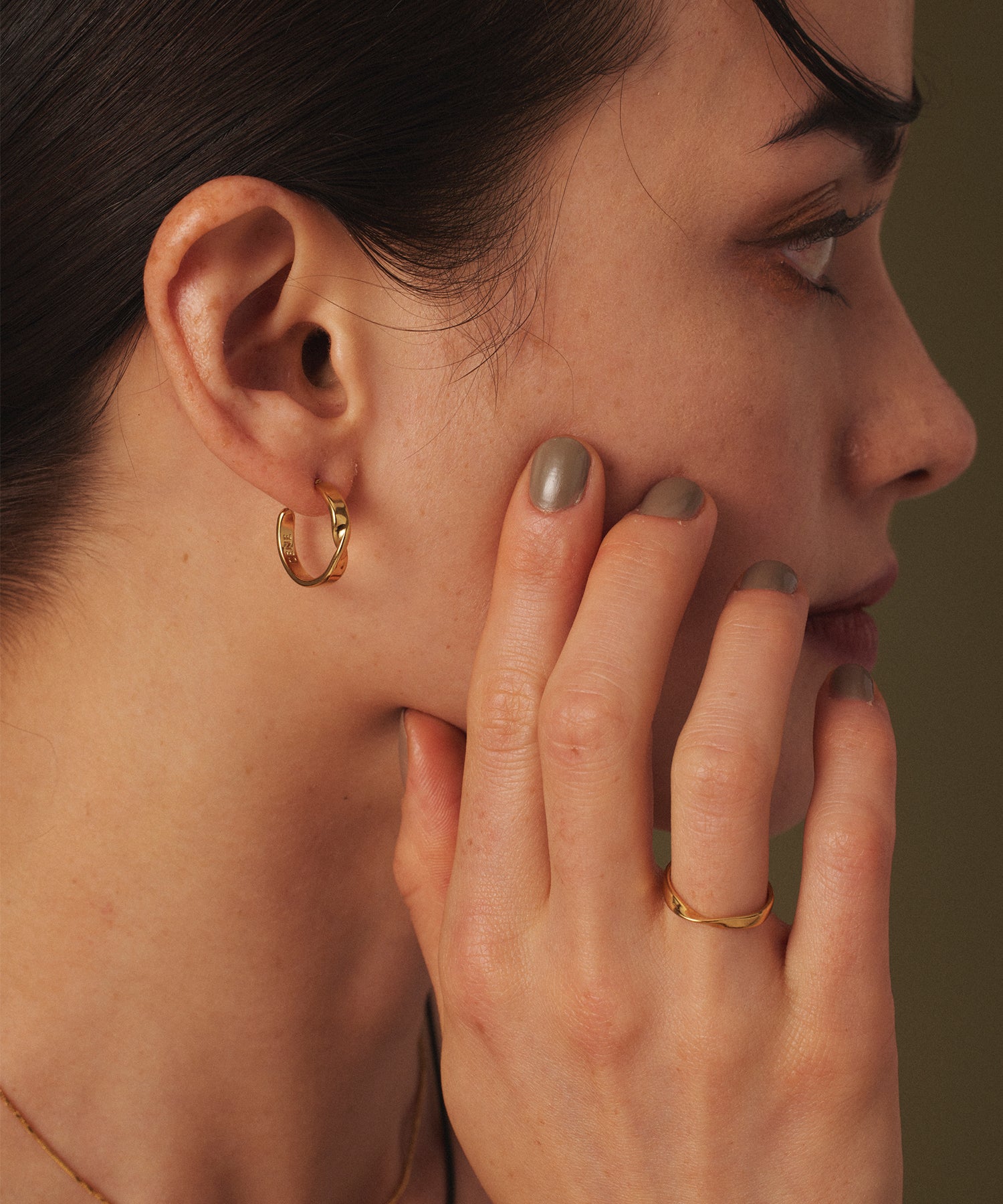 ゴールド シェイブピアス 金属アレルギー対応 サージカルステンレス