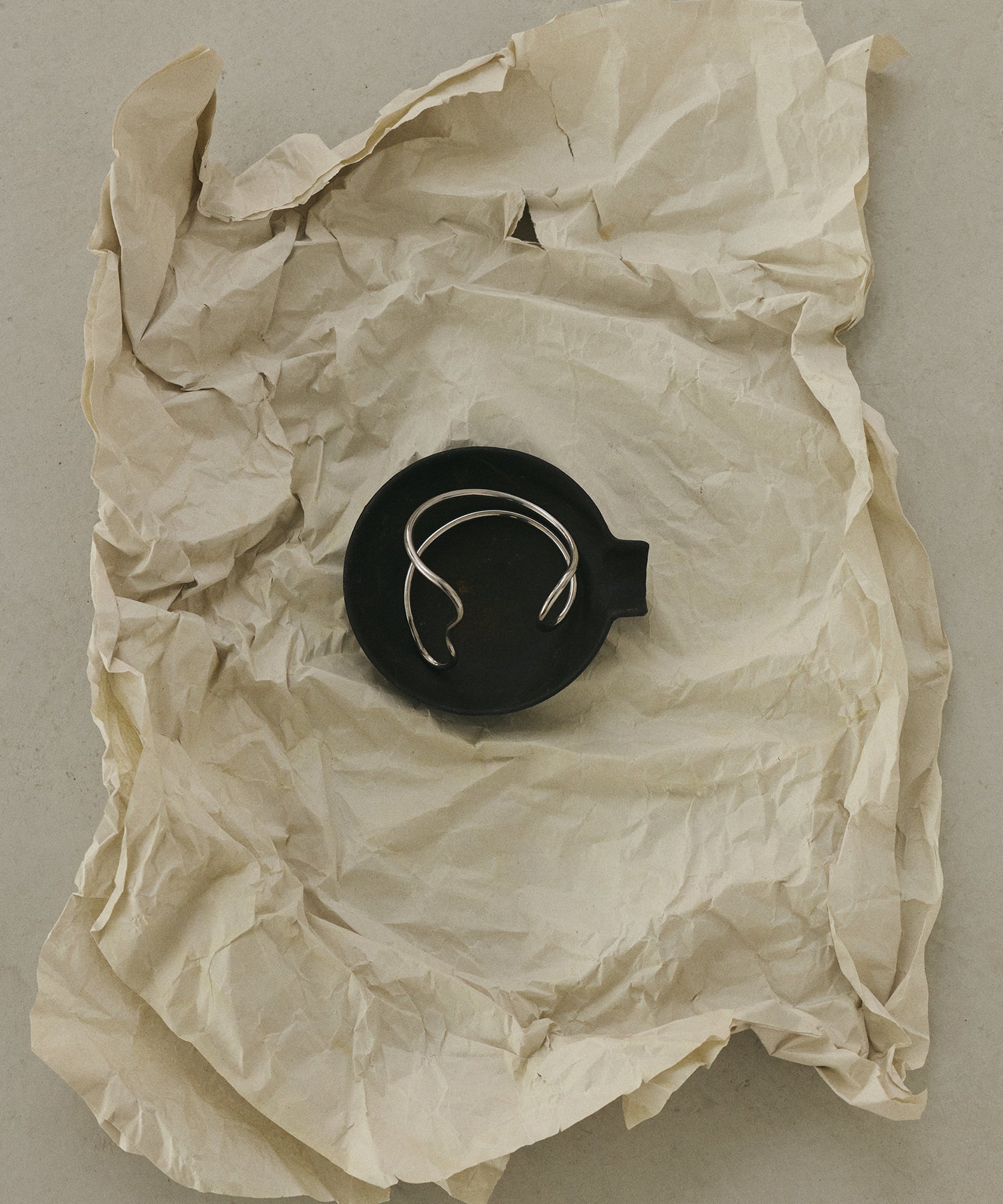 シルバー メタルラインワイドバングル 金属アレルギー対応 サージカルステンレス