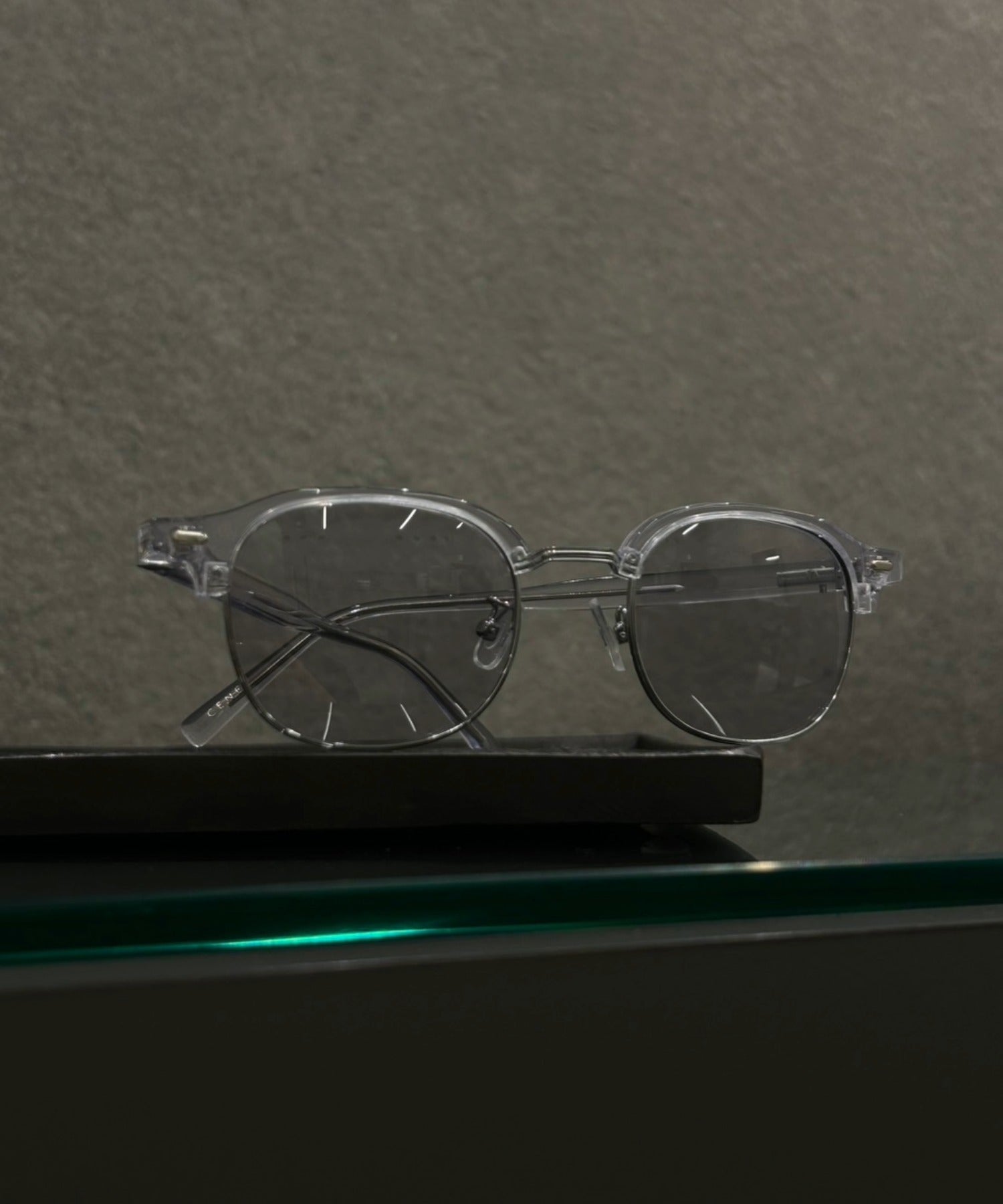 クラシックブローアイウェア サングラス クリア 金属アレルギー対応 サージカルステンレス