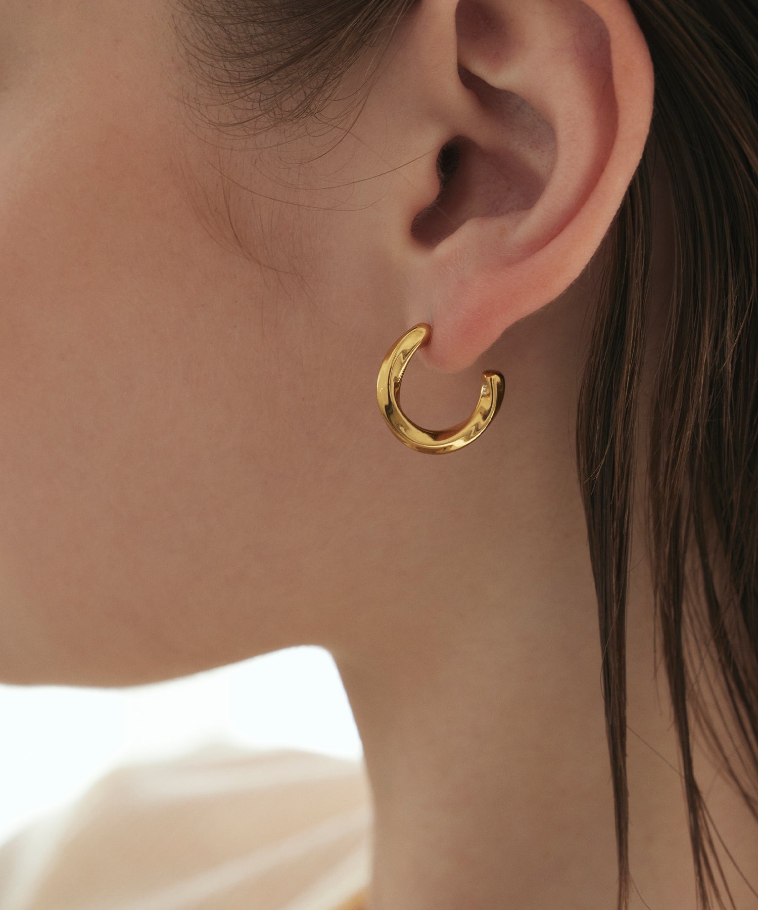 Bollicine 9kローズゴールドシングルピアス Ф ピンクゴールド]ミニドロップピアス – CENE