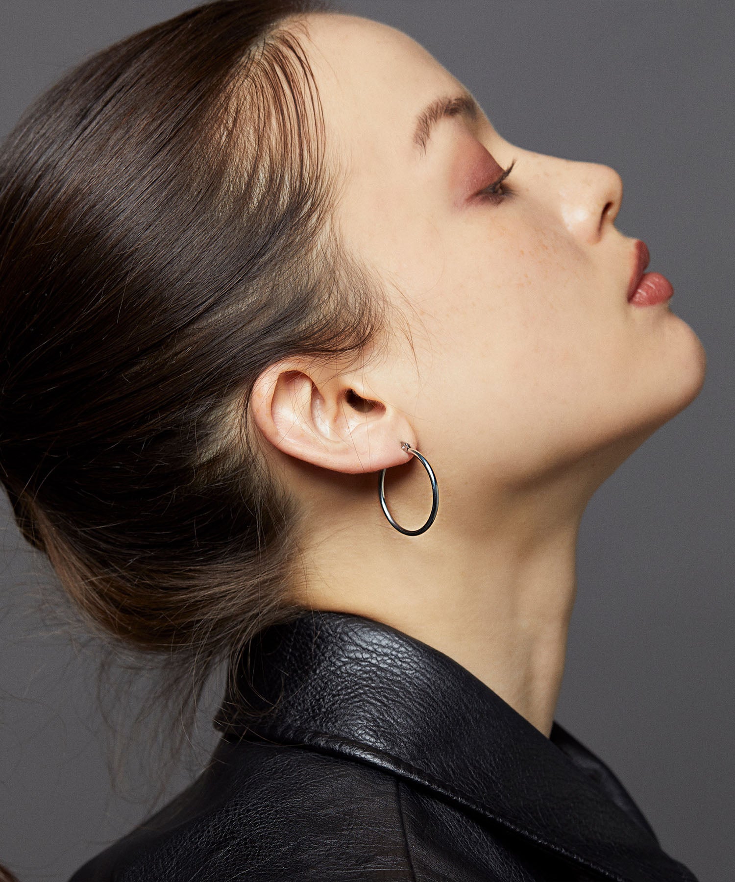 シルバー]ループピアス30mm – CENE