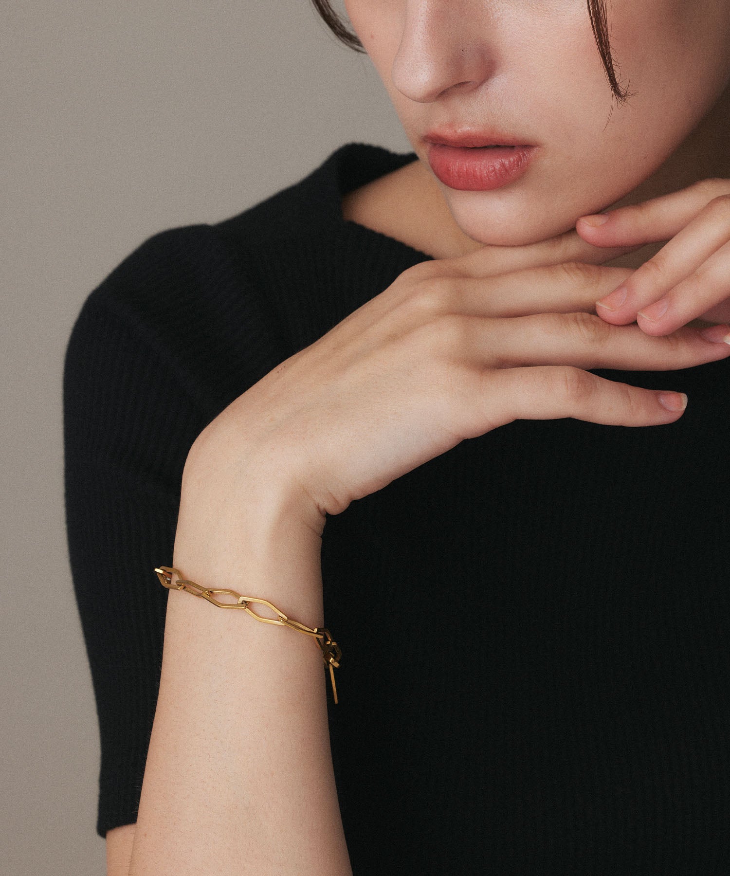 ゴールド レジットブレスレット 金属アレルギー対応 サージカルステンレス