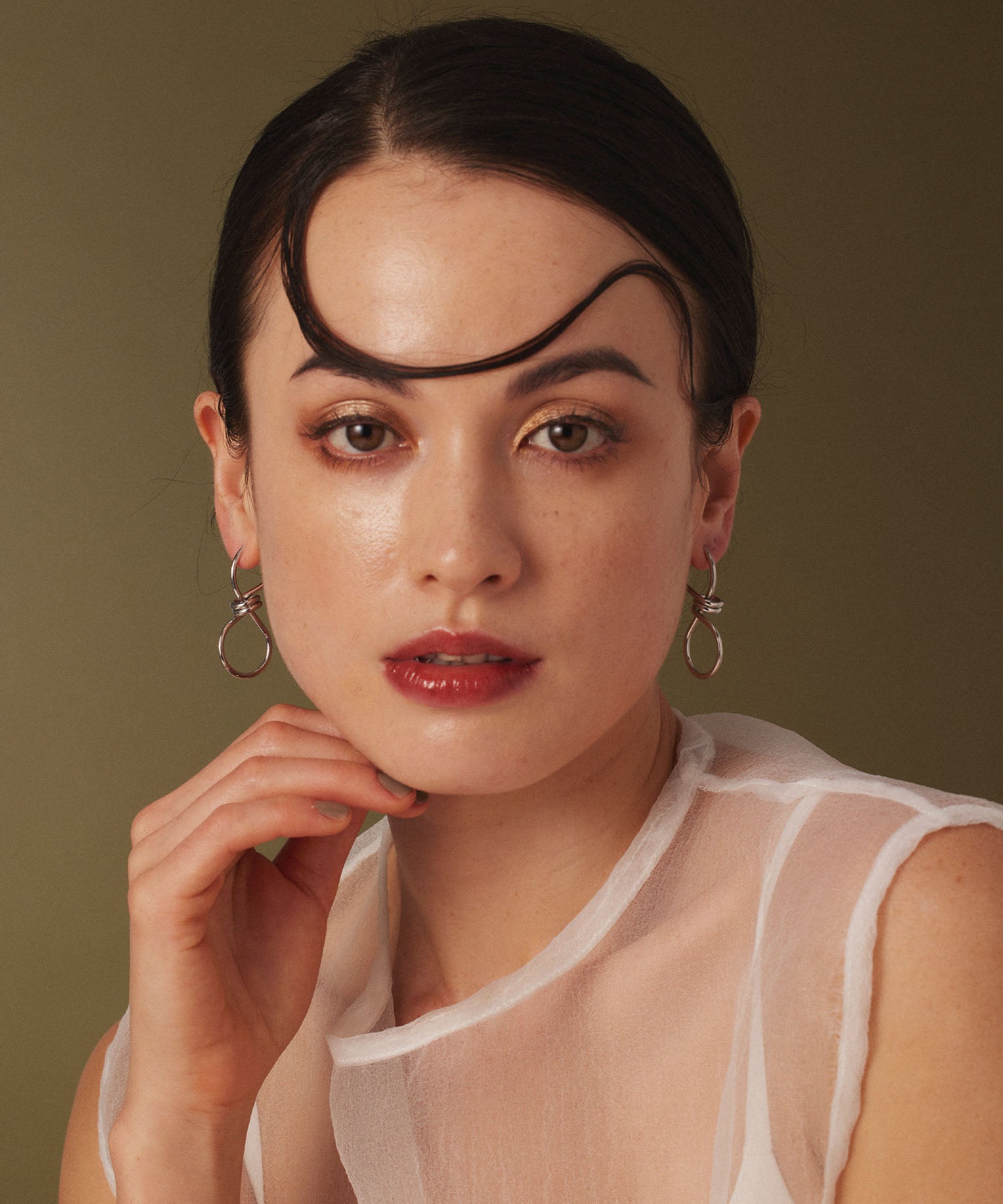 シルバー ムスビメピアス 金属アレルギー対応 サージカルステンレス