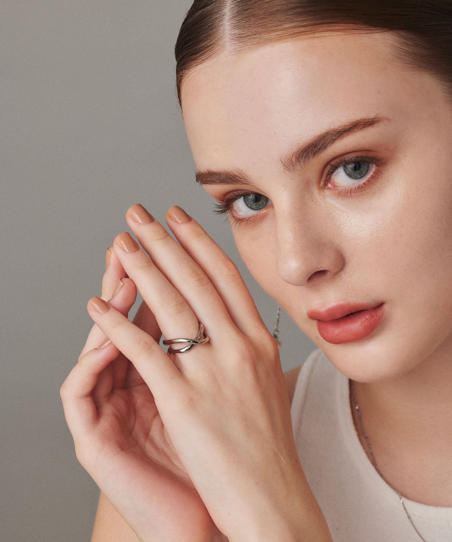 シルバー クロスリング 金属アレルギー対応 サージカルステンレス