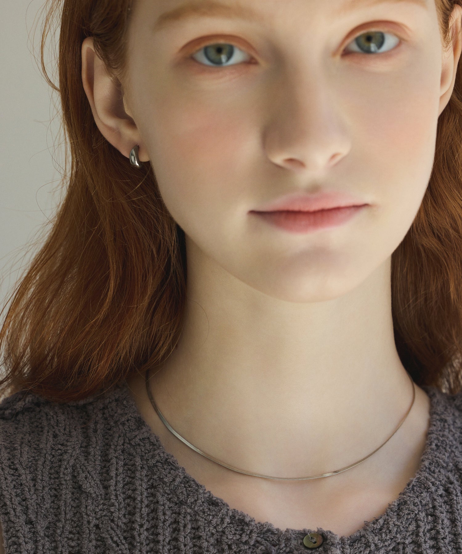 シルバー 2mmスネークチェーンネックレス 金属アレルギー対応 サージカルステンレス