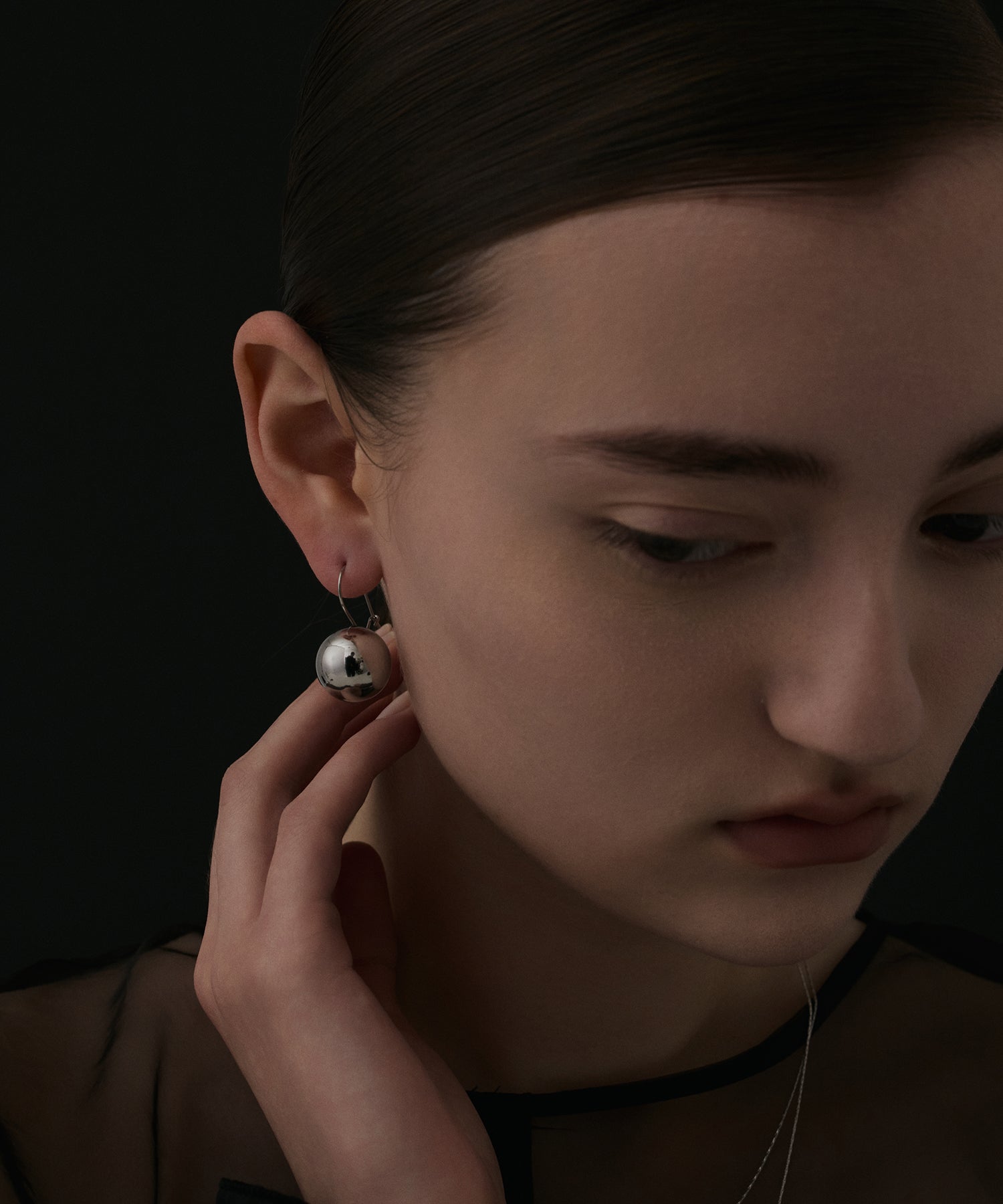 シルバー ボールフックピアス 金属アレルギー対応 サージカルステンレス