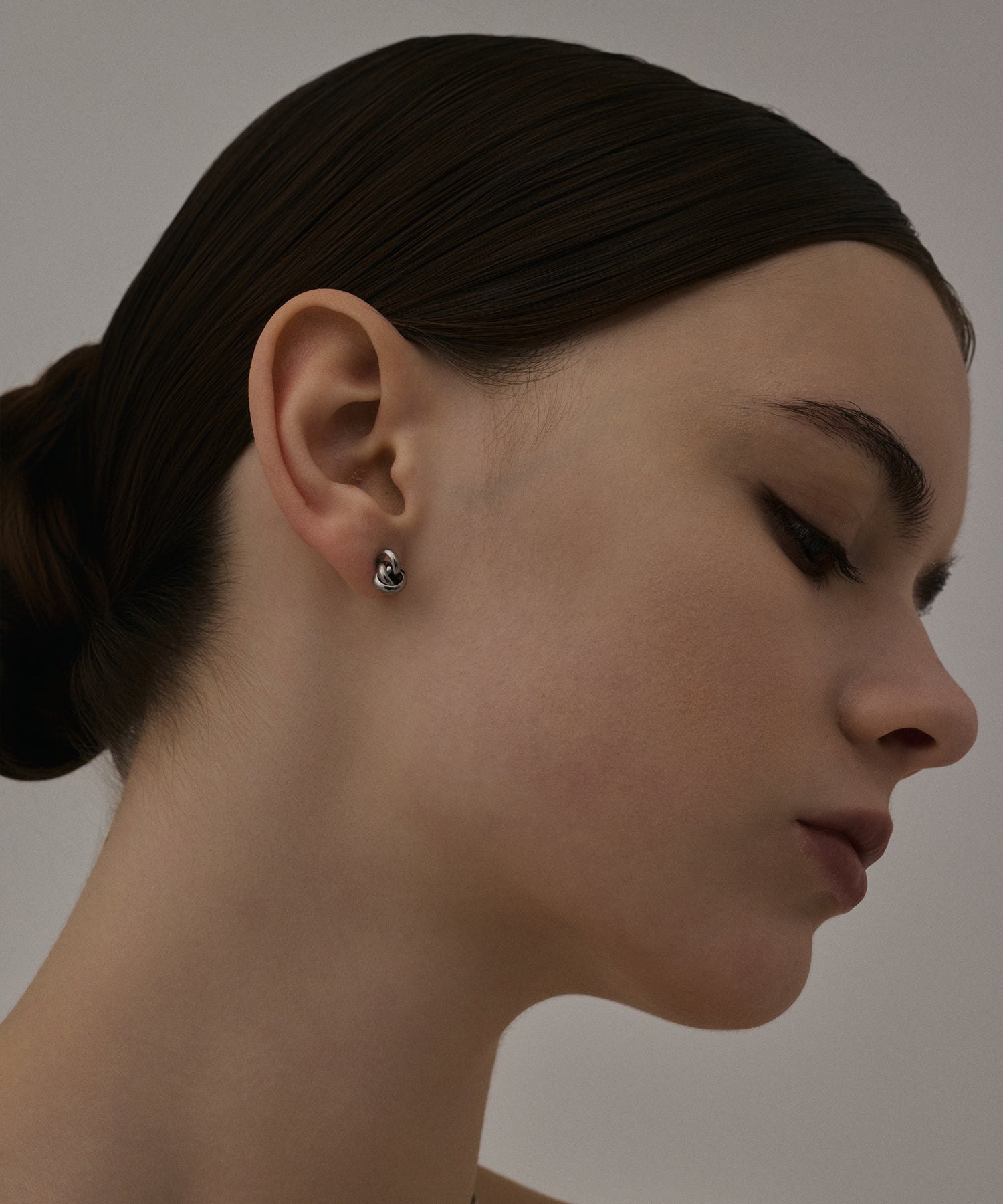 シルバー トリプルリングピアス 金属アレルギー対応 サージカルステンレス