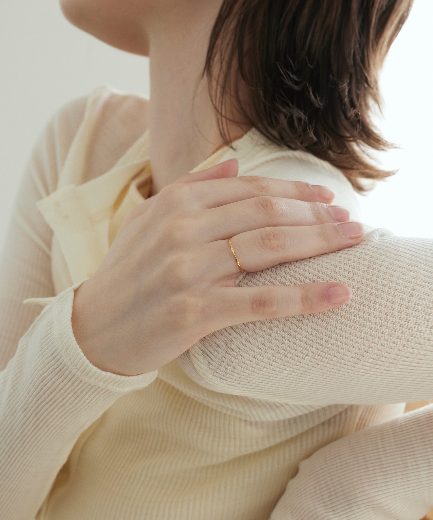 ゴールド ブロードツイストリング 金属アレルギー対応 サージカルステンレス