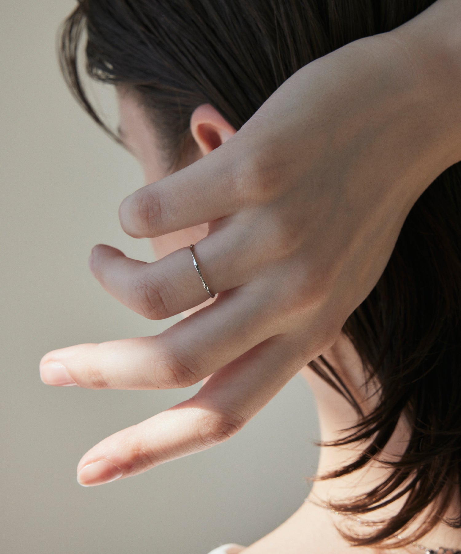 シルバー ブロードツイストリング 金属アレルギー対応 サージカルステンレス