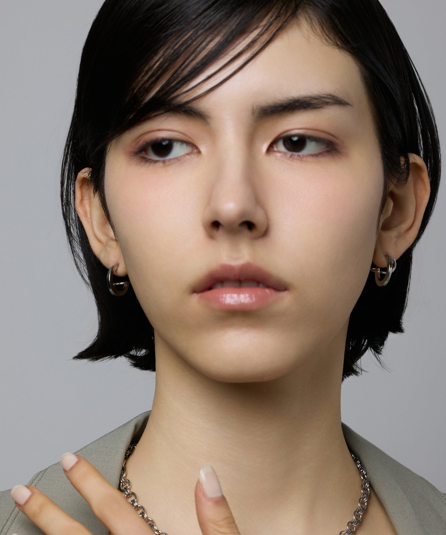 シルバー スペースピアス 金属アレルギー対応 サージカルステンレス