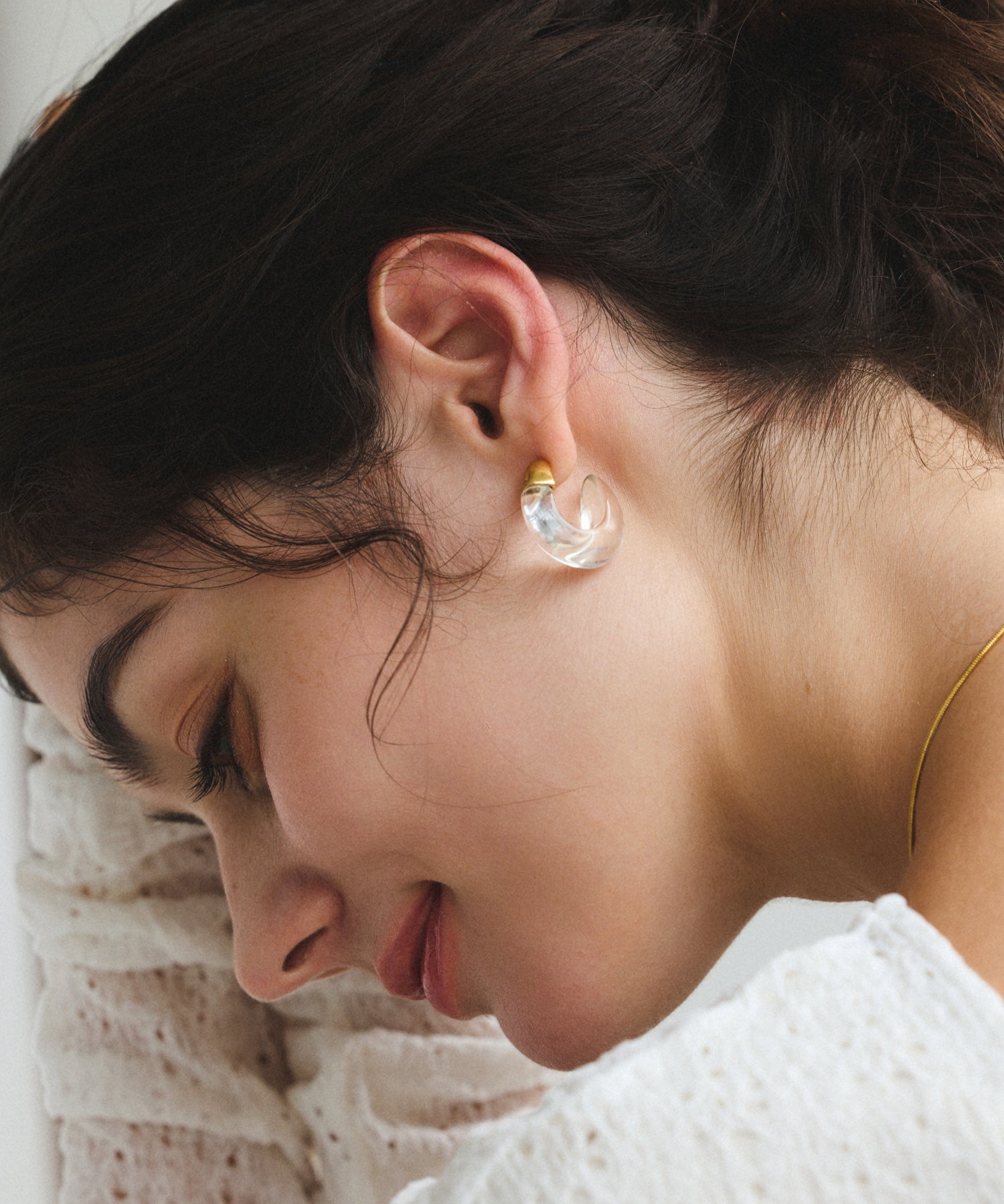 ゴールド スキームフープピアス 金属アレルギー対応 サージカルステンレス