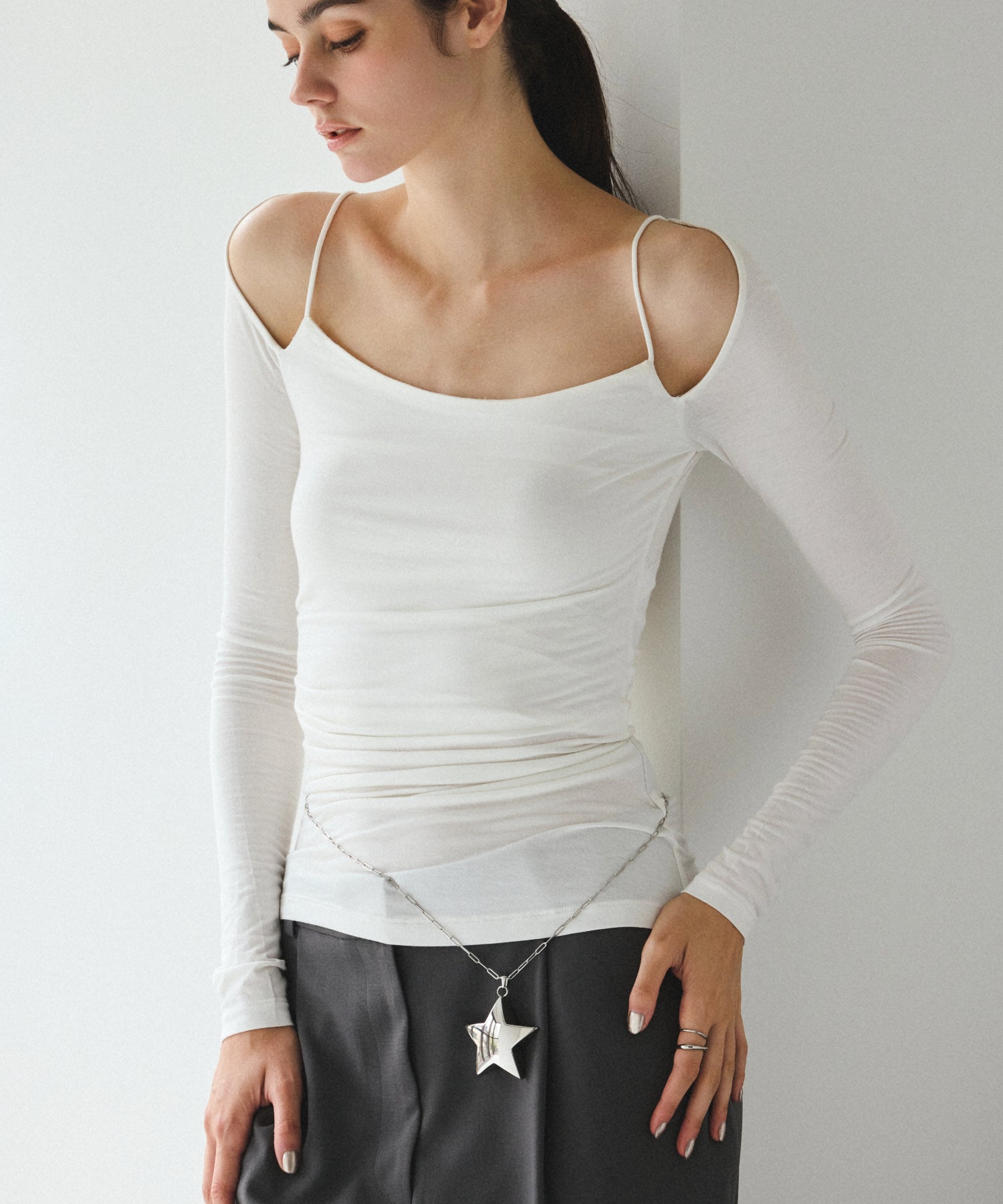 シルバー スターモチーフマルチアクセサリー 金属アレルギー対応 サージカルステンレス