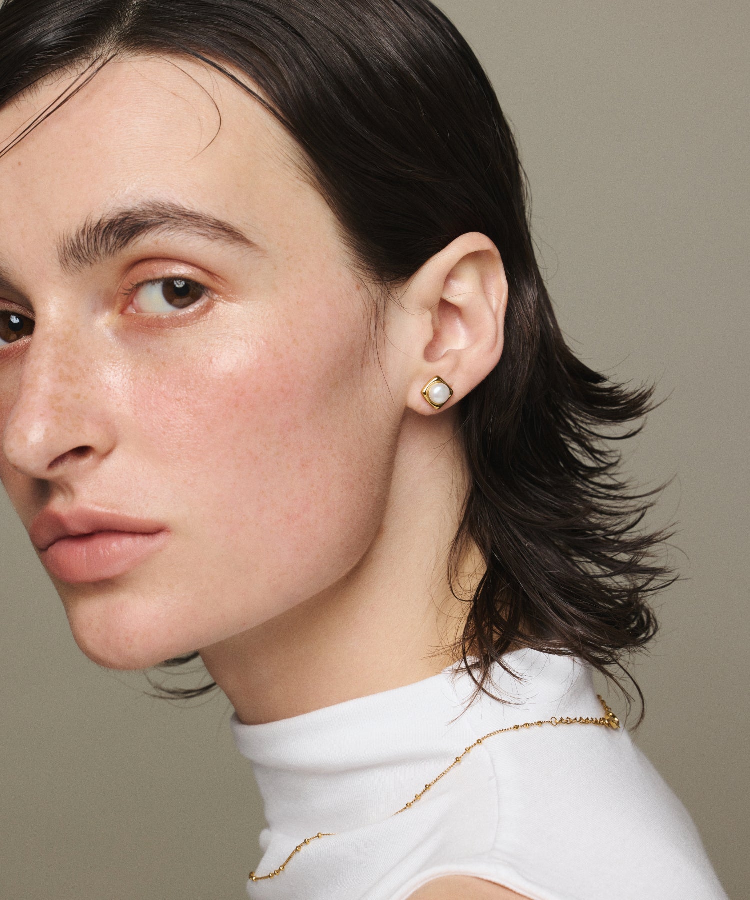 Wing bling☆大人気！[14K Gold]Prince パール ピアス Rose Gold Wing bling☆大人気！[14K Gold]Prince パール ピアス Rose Gold