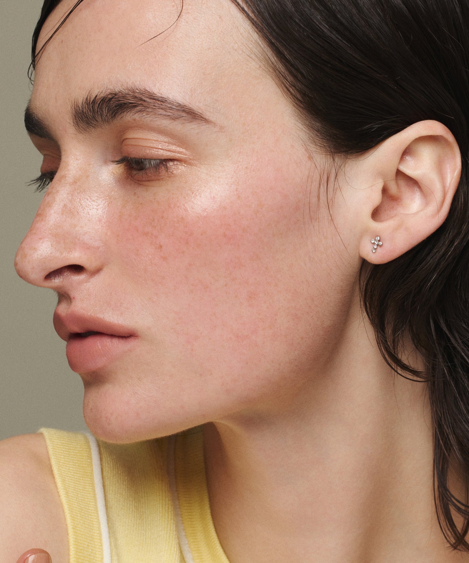 シルバー ジルコニアラテンピアス 金属アレルギー対応 サージカルステンレス