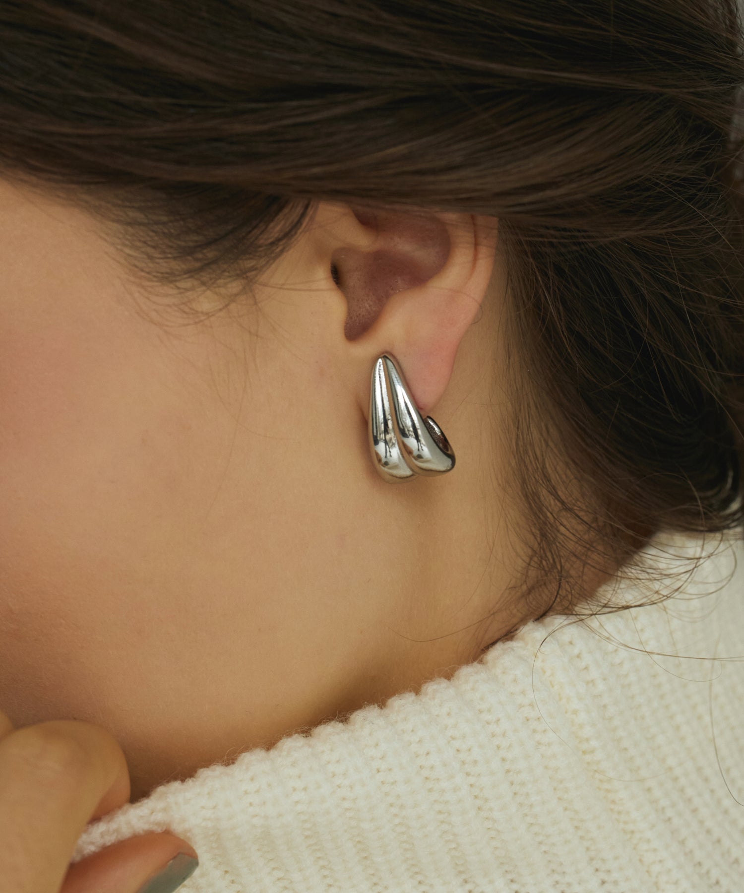 [TANI by MINETANI] 韓国☆Rudy Double Line Earrings 全2色 ゴールド]ダブルラインドロップイヤリング – CENE