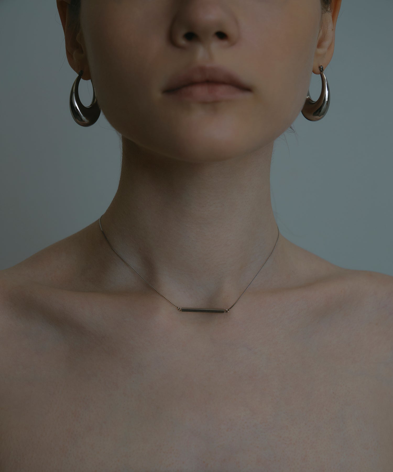 CENE セネ サージカルステンレス 金属アレルギー プレゼント ギフト 高見え 高級感 シルバー スリムラインネックレス ネックレス チェーンネックレス