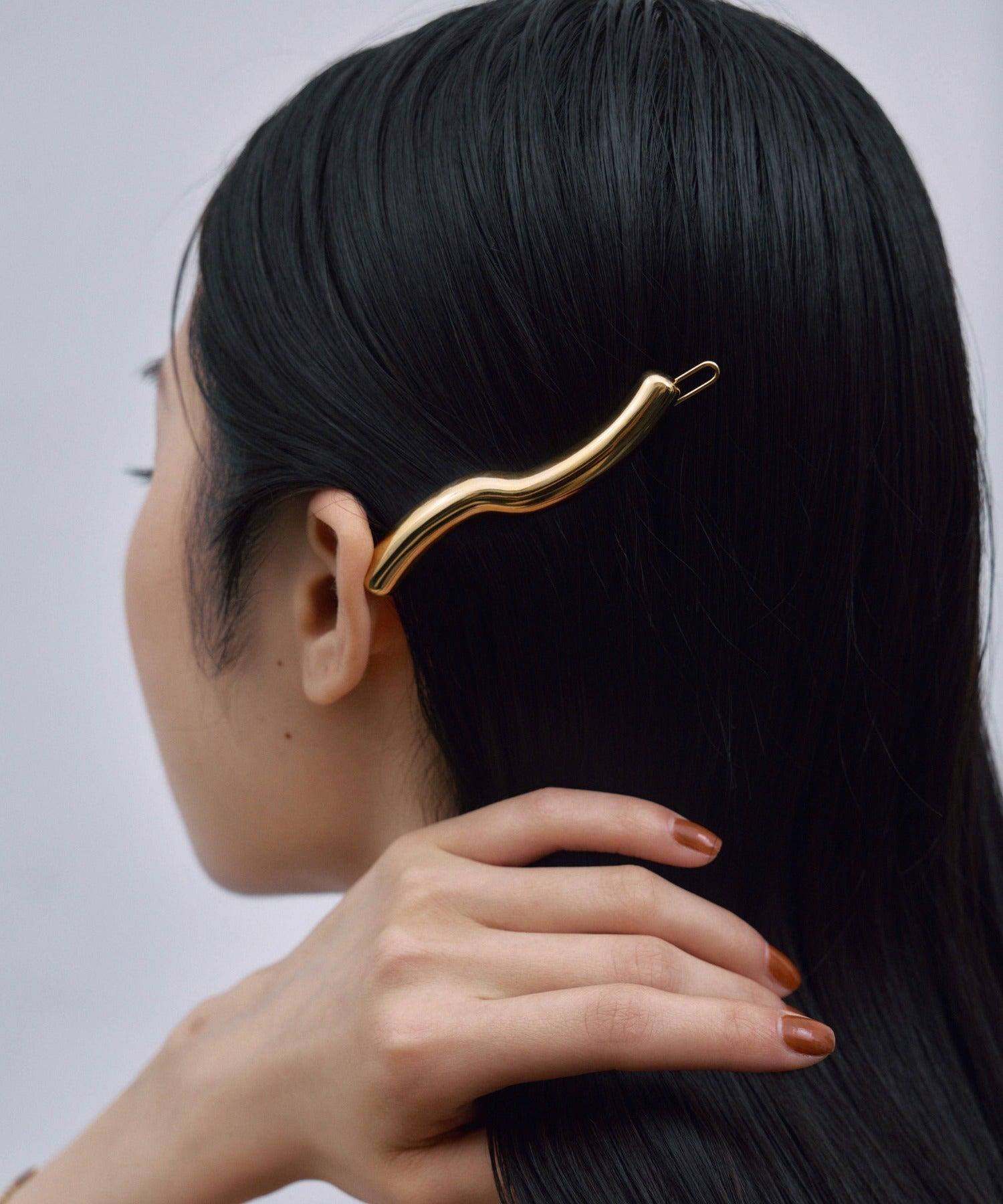 新品未使用　TRESSE ヘアクリップ　ゴールド ゴールド]スウェルヘアクリップ