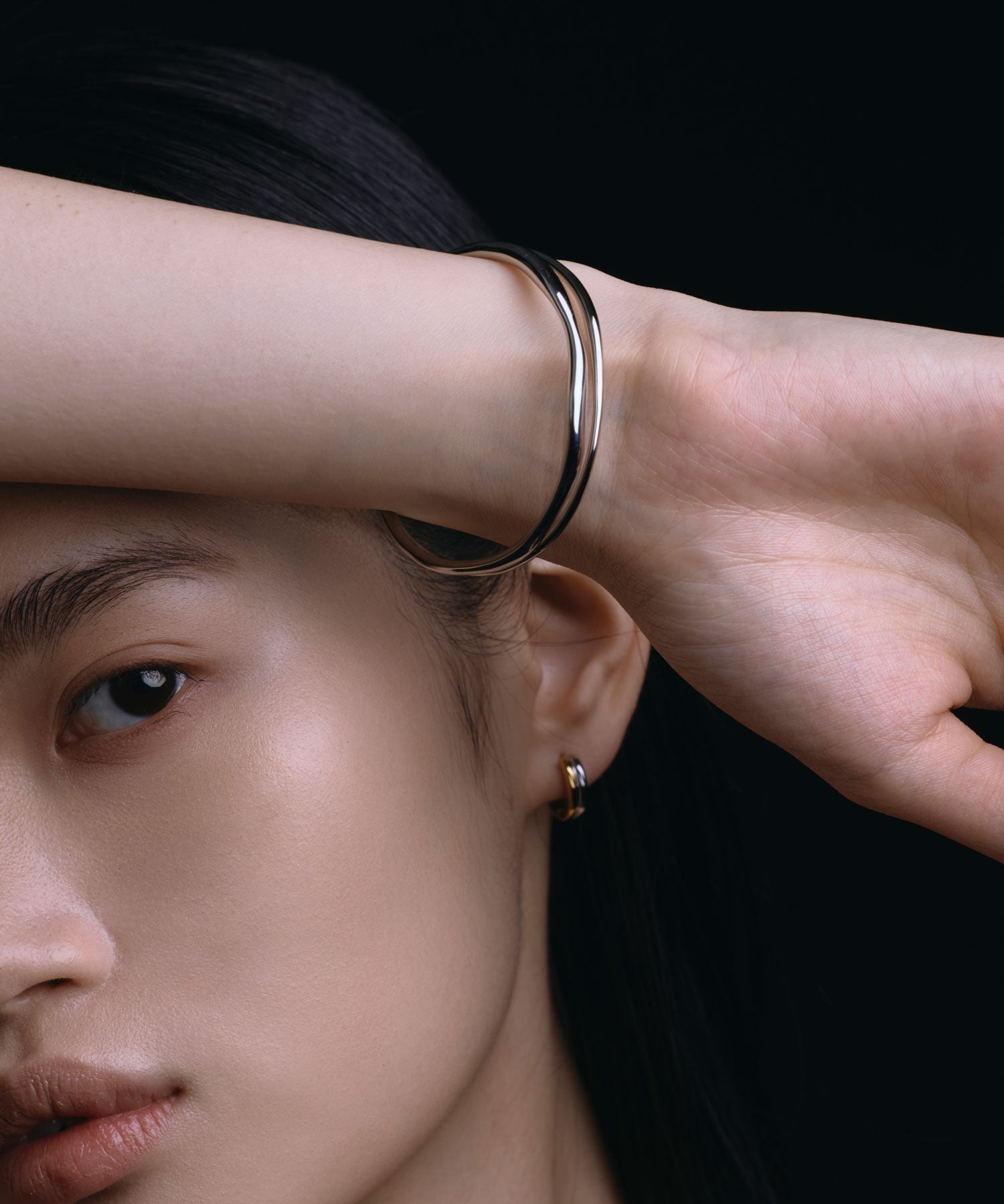 【展覽產品(預定三月底出貨】[銀色雙重文化手鐲