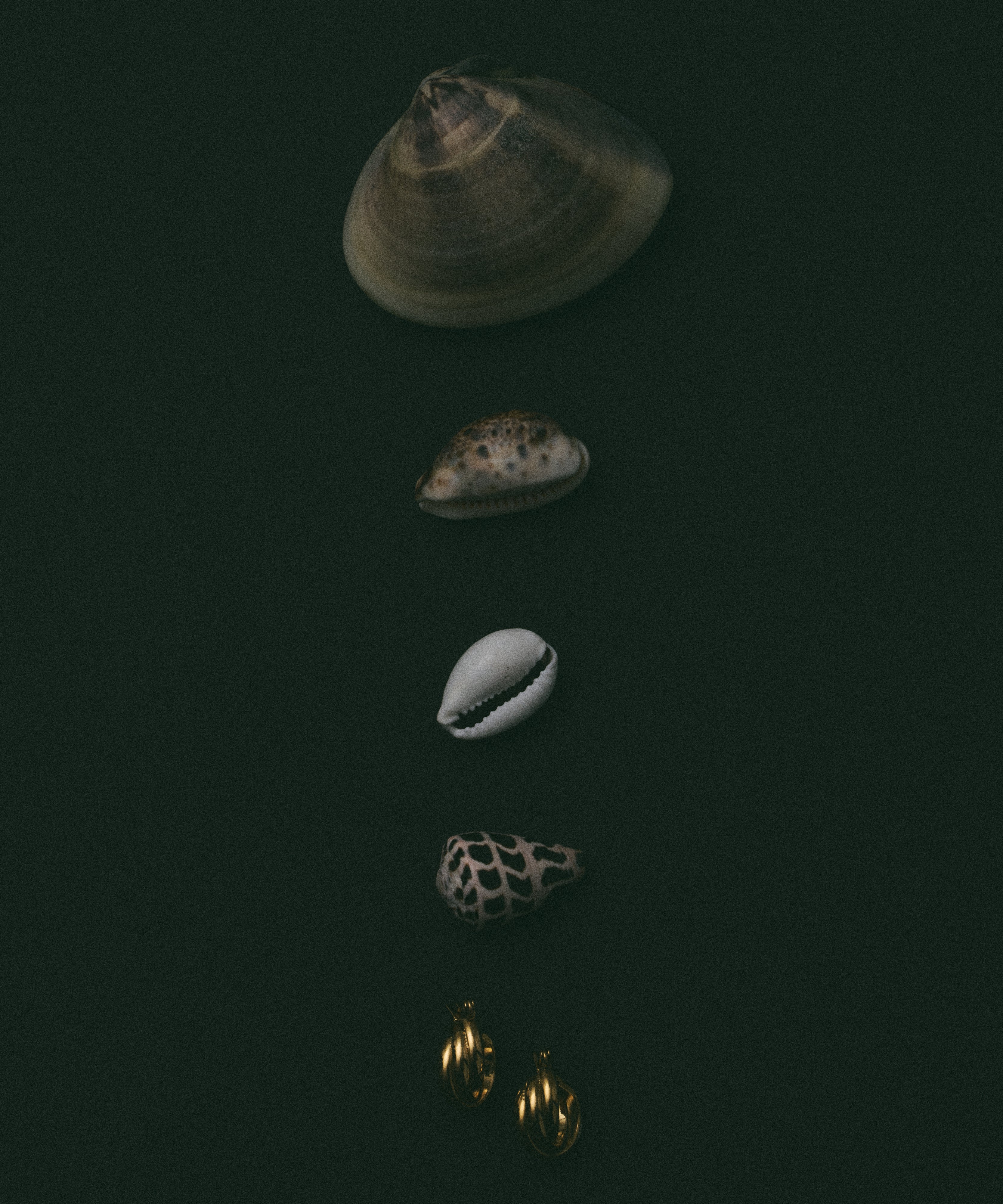 ゴールド]トリプルウェブフープピアス(small)