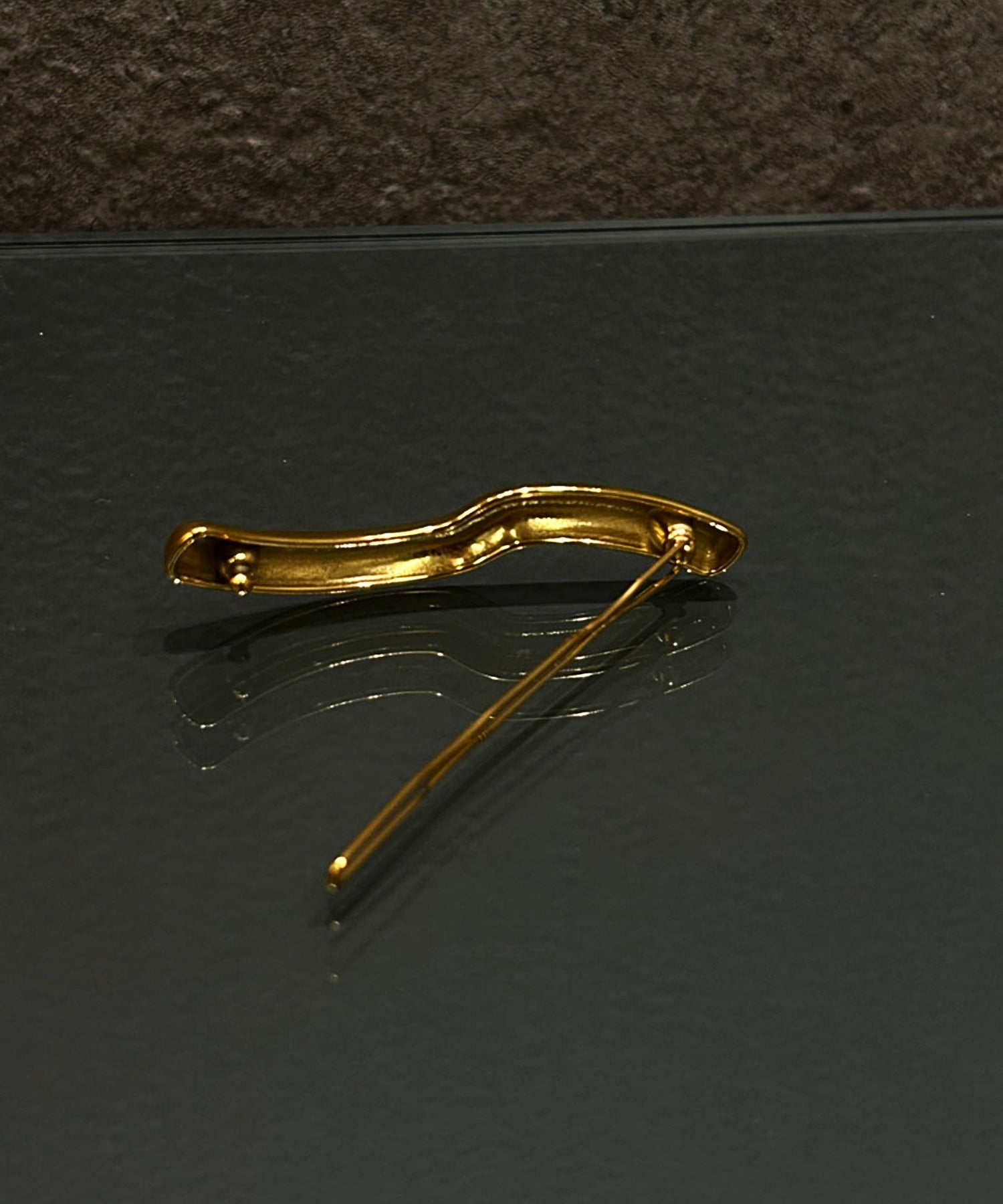 スウェルヘアクリップ ゴールド ヘアアクセサリー 金属アレルギー対応 サージカルステンレス
