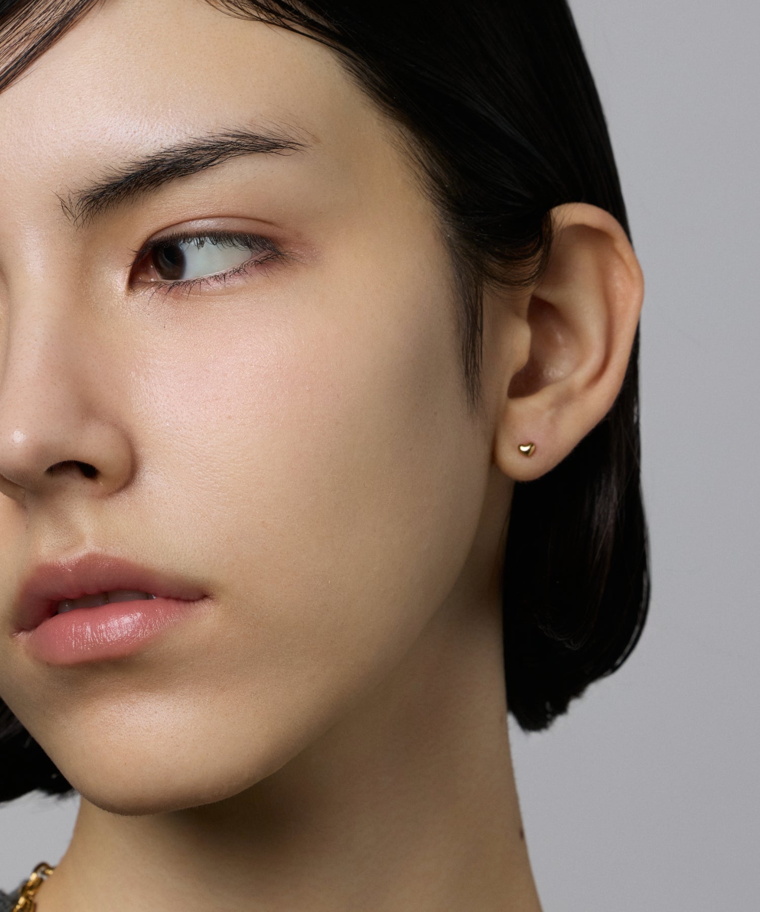 ゴールド ティンカーハートピアス 金属アレルギー対応 サージカルステンレス