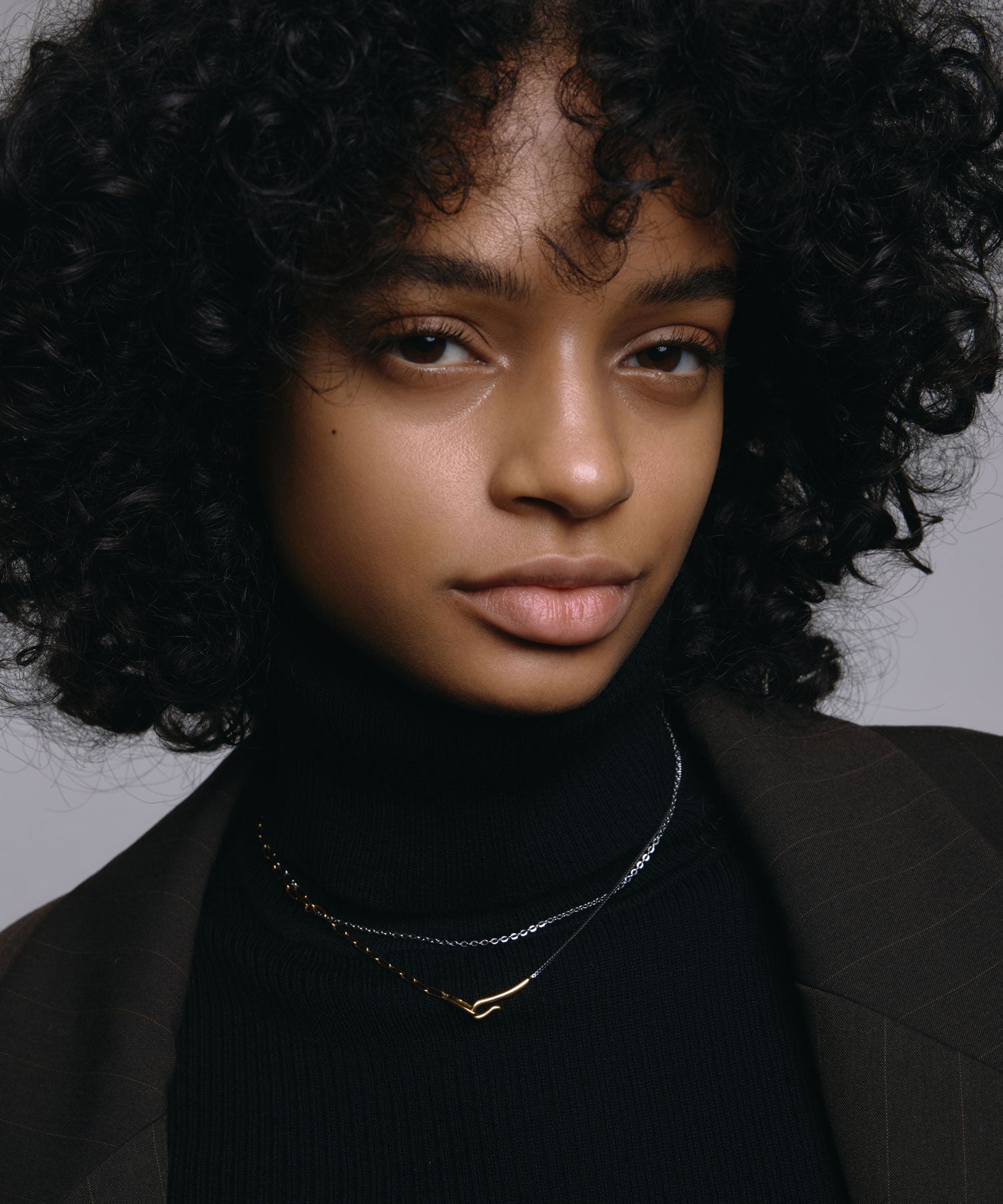 ミックス ミックスチェーンラリエット 金属アレルギー対応 サージカルステンレス