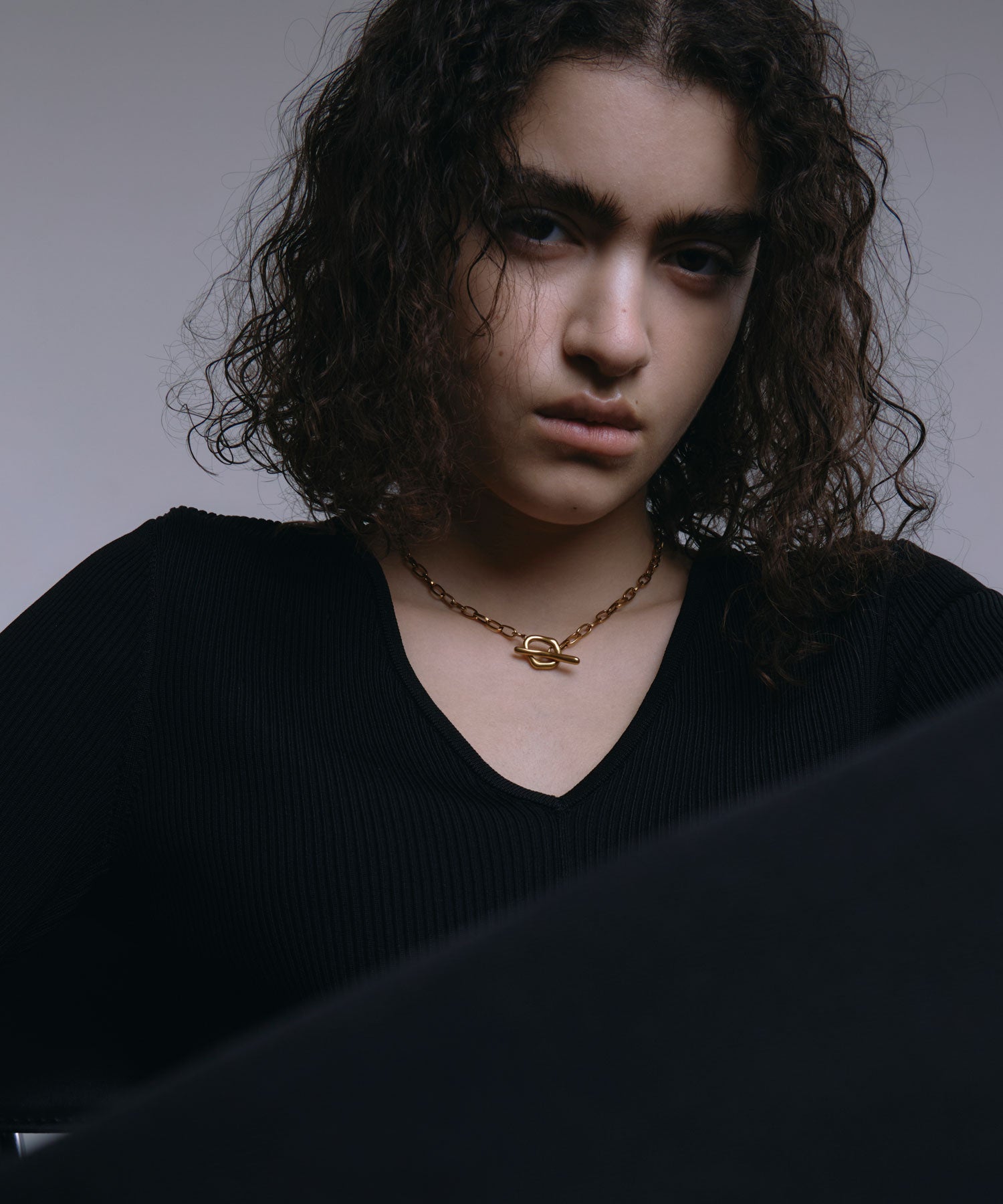 ニュアンスマンテルチェーンネックレス ゴールド 金属アレルギー さーじかるすサージカルステンレス