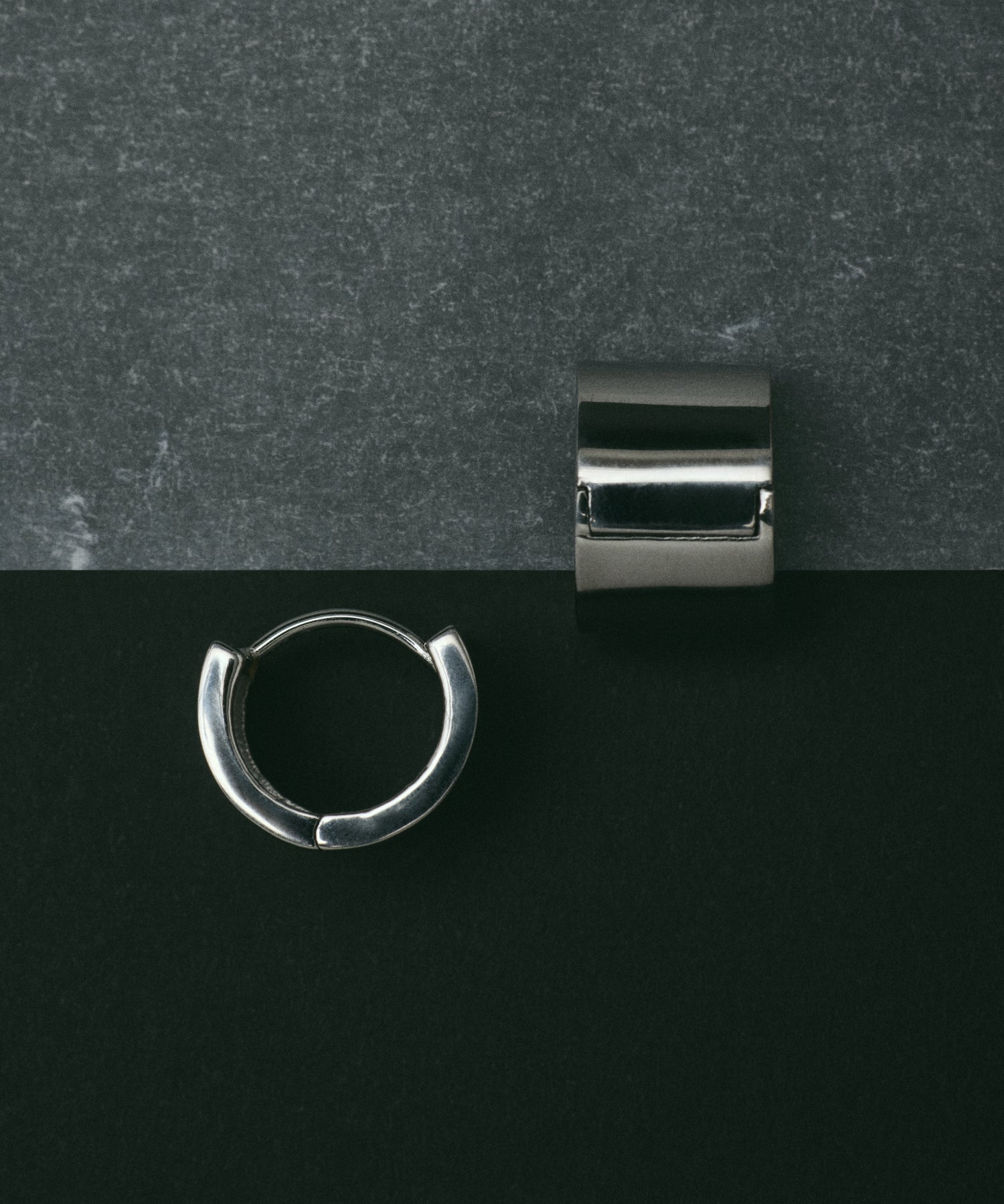 シルバー シリンダーピアス 金属アレルギー対応 サージカルステンレス