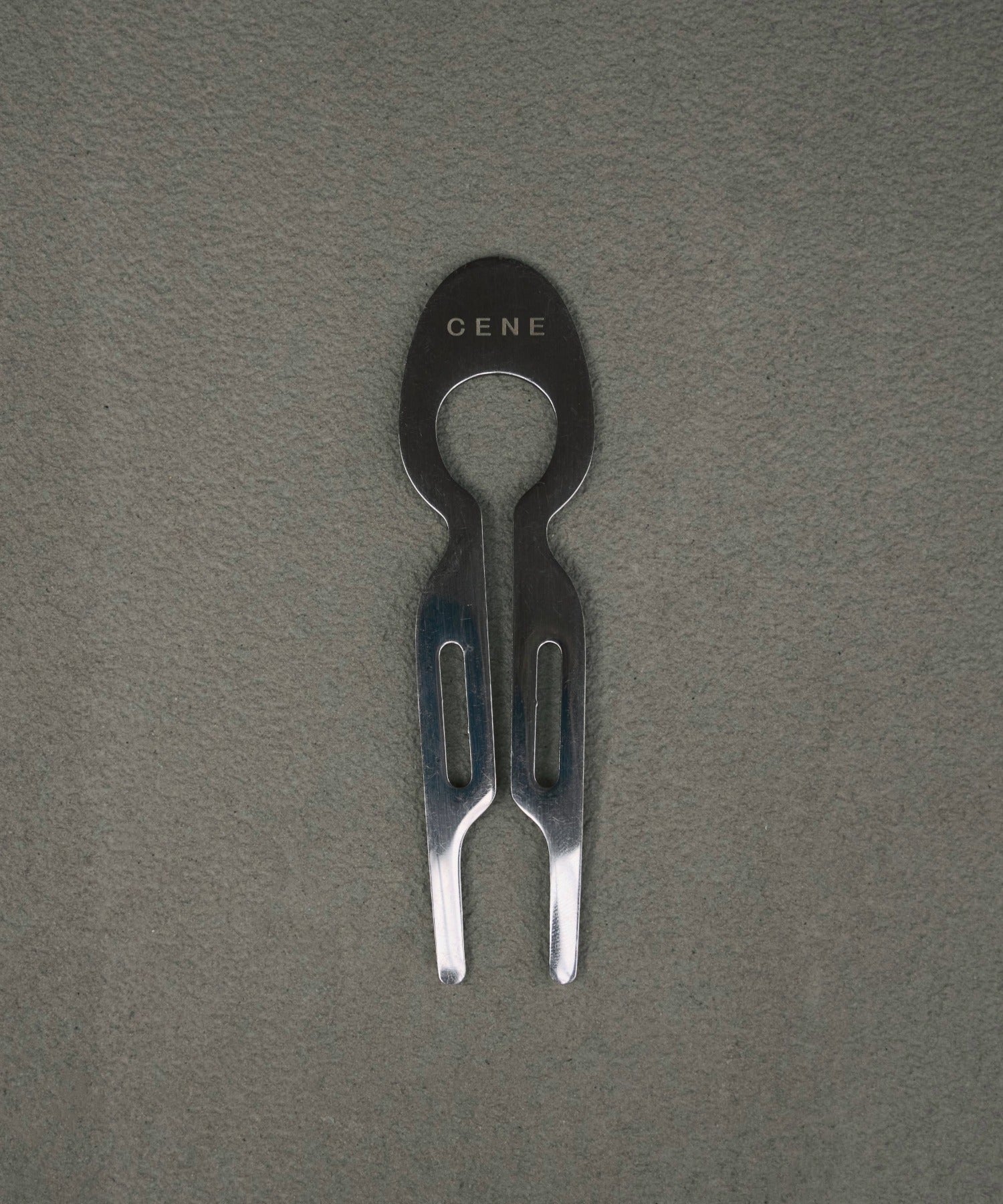 エッジUコーム シルバー 金属アレルギー対応 サージカルステンレス ヘアアクセサリー