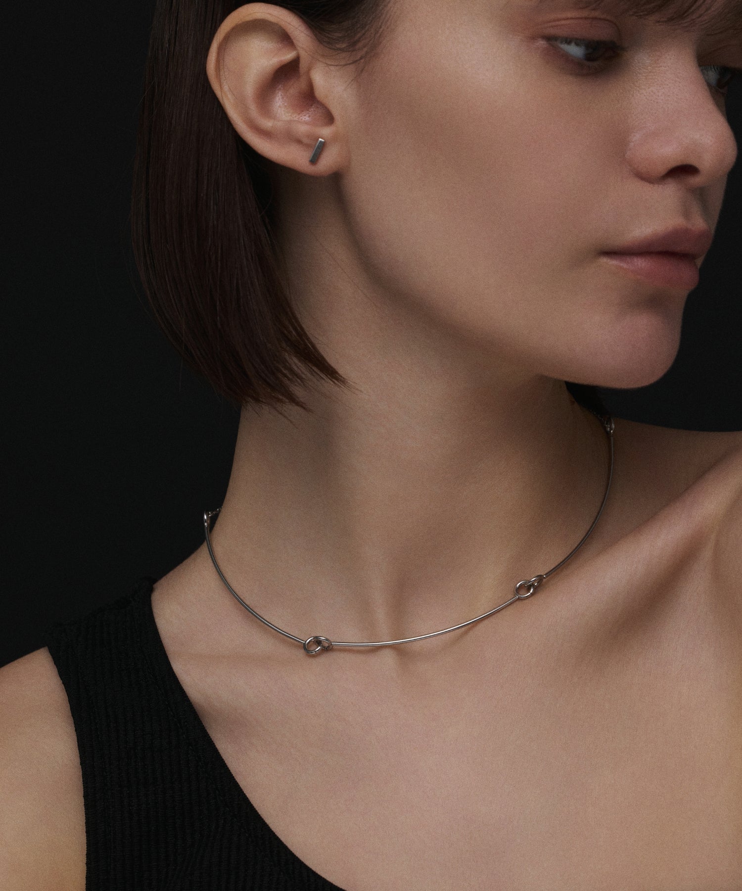 【専用】Ameri Vintage☆チョーカー☆シルバー☆ネックレス シルバー]リンクチョーカーネックレス