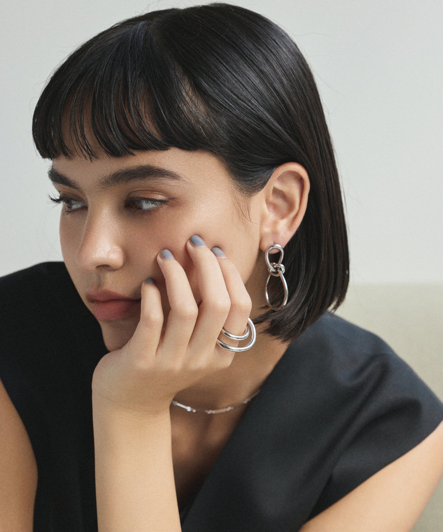 シルバー プラネットリング 金属アレルギー対応 サージカルステンレス