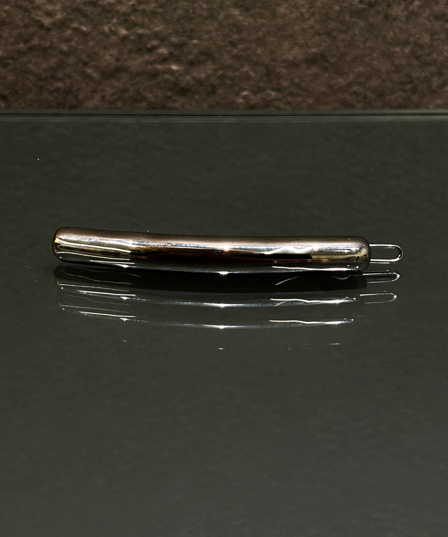 スティックヘアクリップ シルバー ヘアアクセサリー 金属アレルギー対応 サージカルステンレス