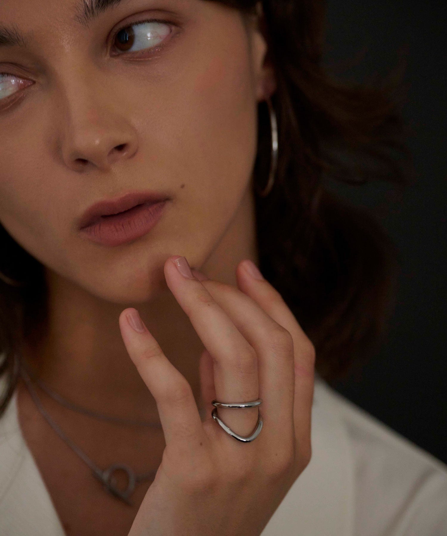 シルバー ストロークリング 金属アレルギー対応 サージカルステンレス