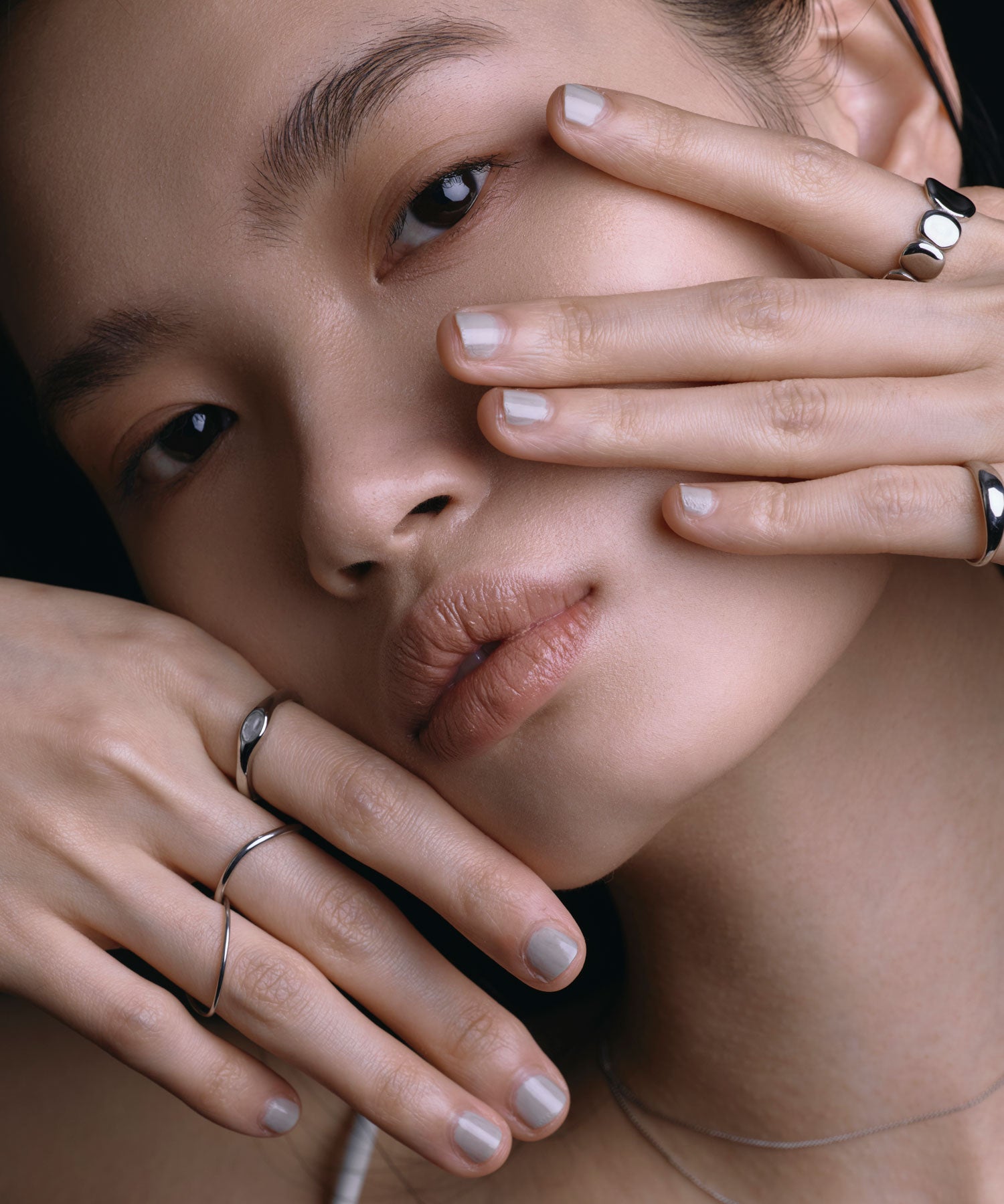 【展覽產品(預定三月底出貨】[銀色石鏈環