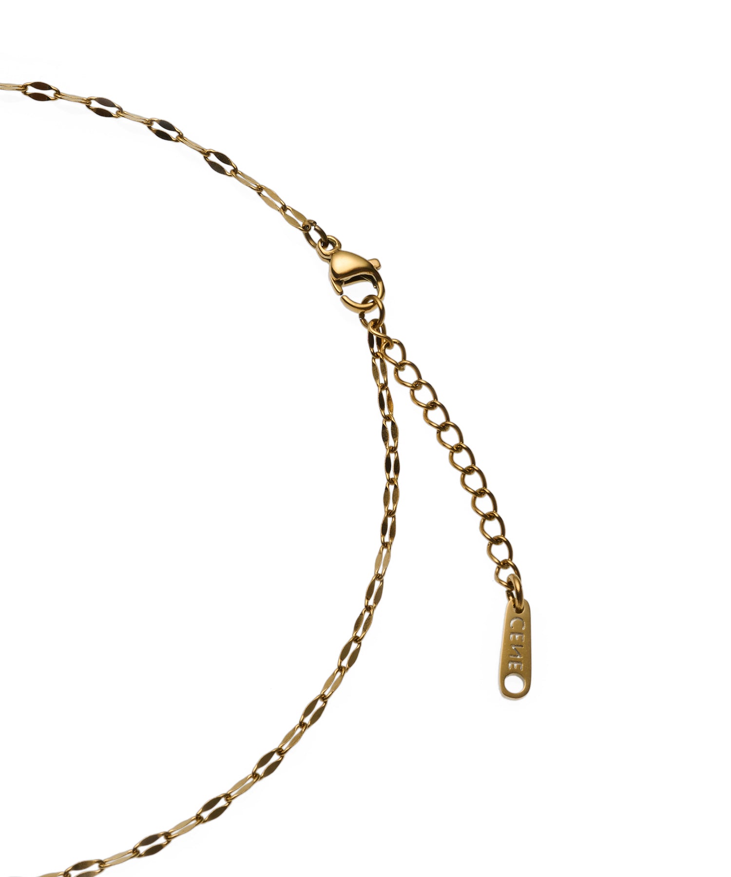 CENE ゴールド ペタルチェーンネックレス 詳細画像