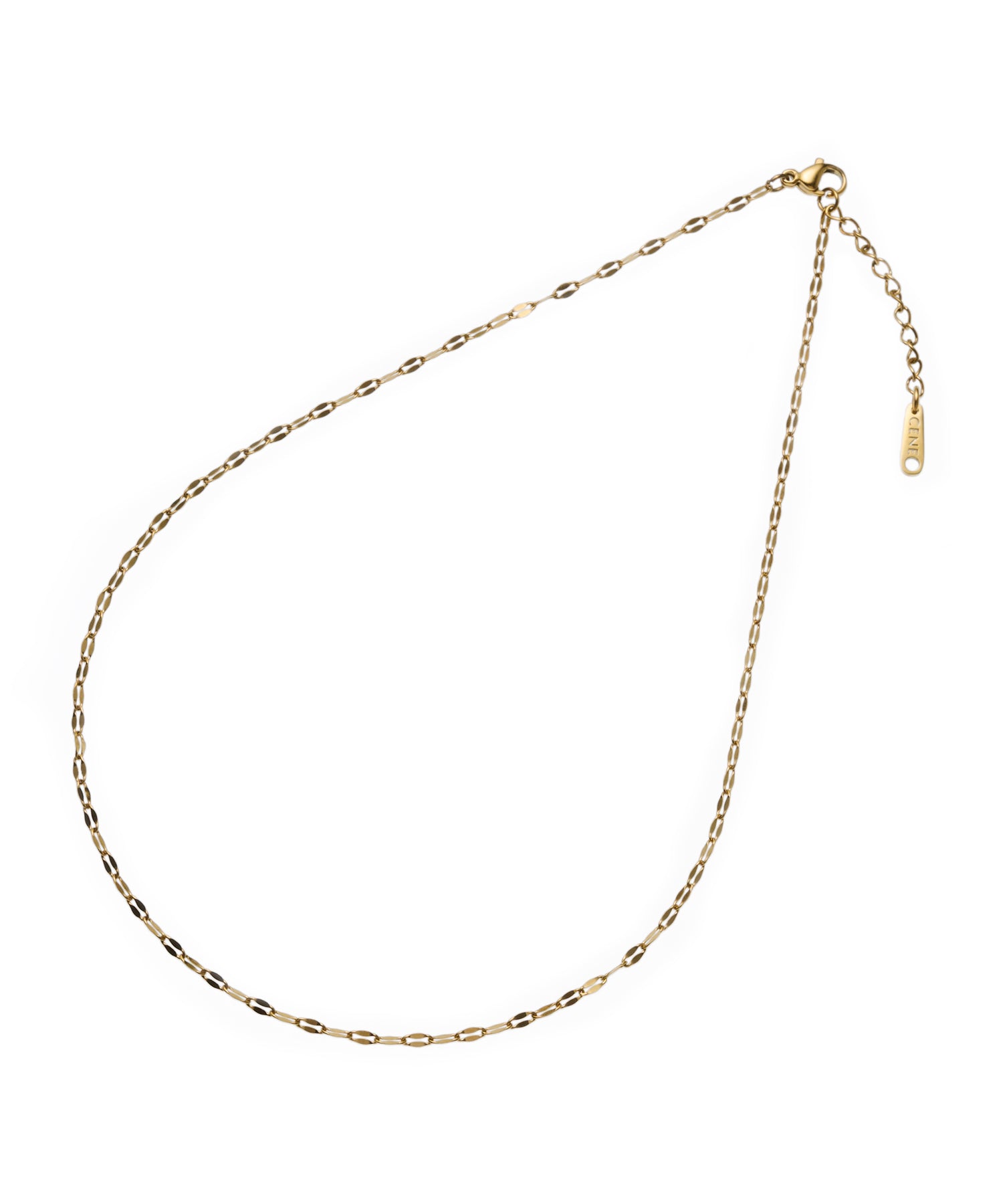 CENE ゴールド ペタルチェーンネックレス 詳細画像