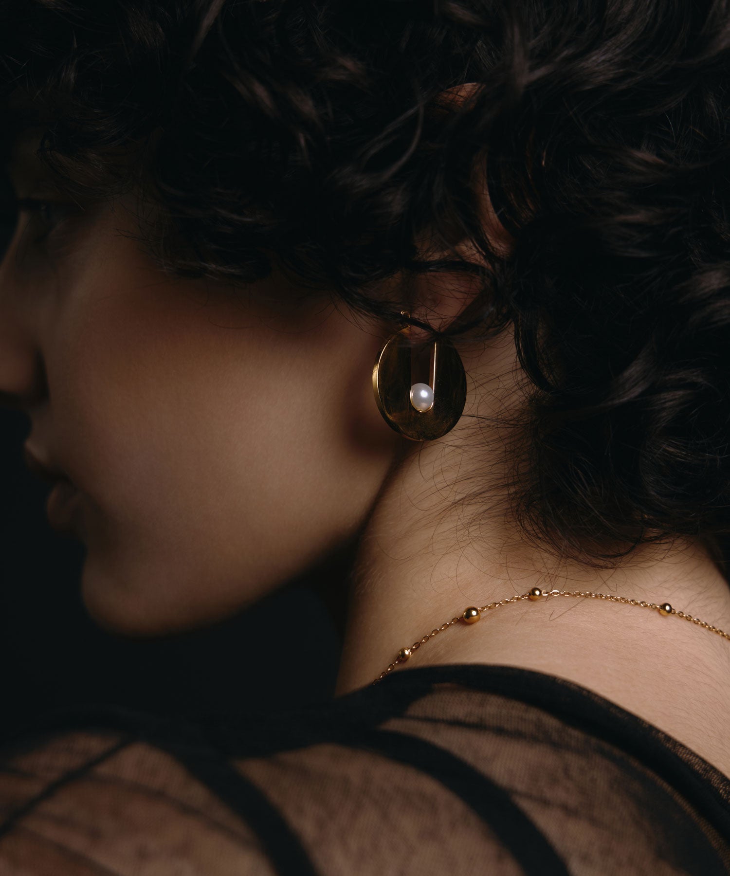 オービットフレームピアス ゴールド 金属アレルギー対応 サージカルステンレス