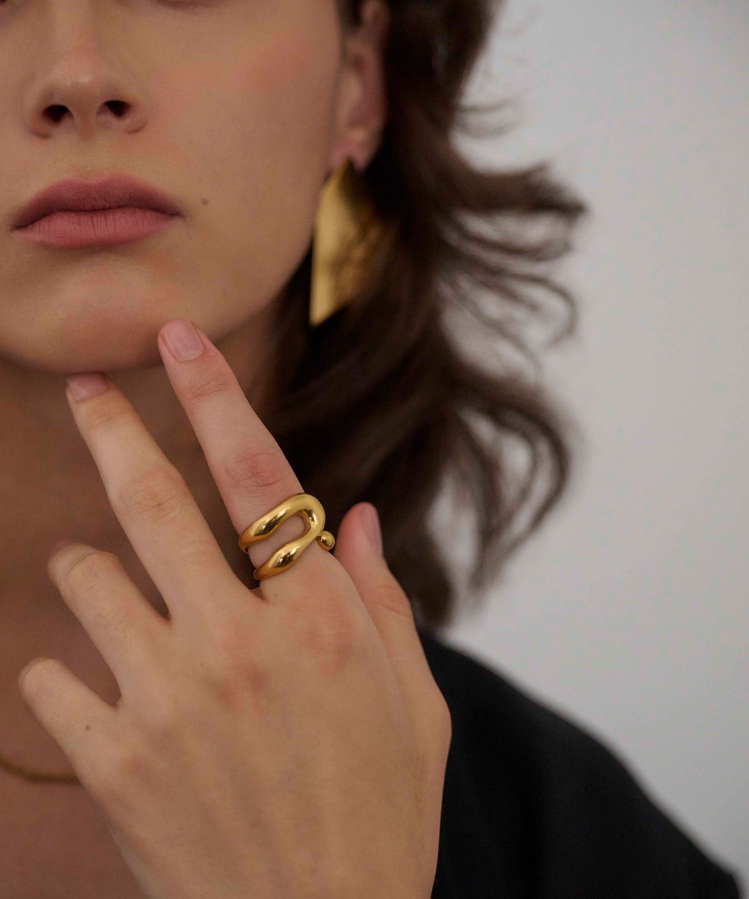 ロンドオーブリング ゴールド 金属アレルギー対応 サージカルステンレス