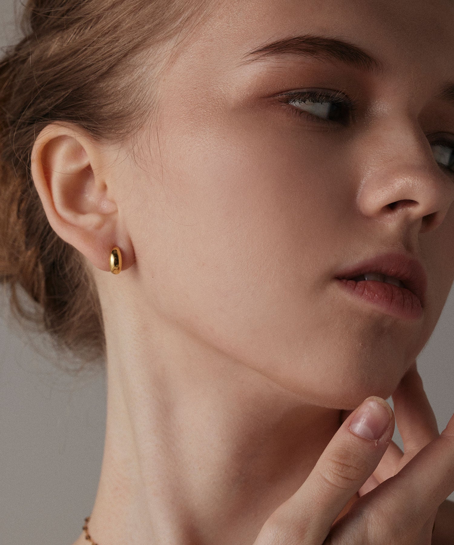 ゴールド ミニドロップピアス 金属アレルギー対応 サージカルステンレス