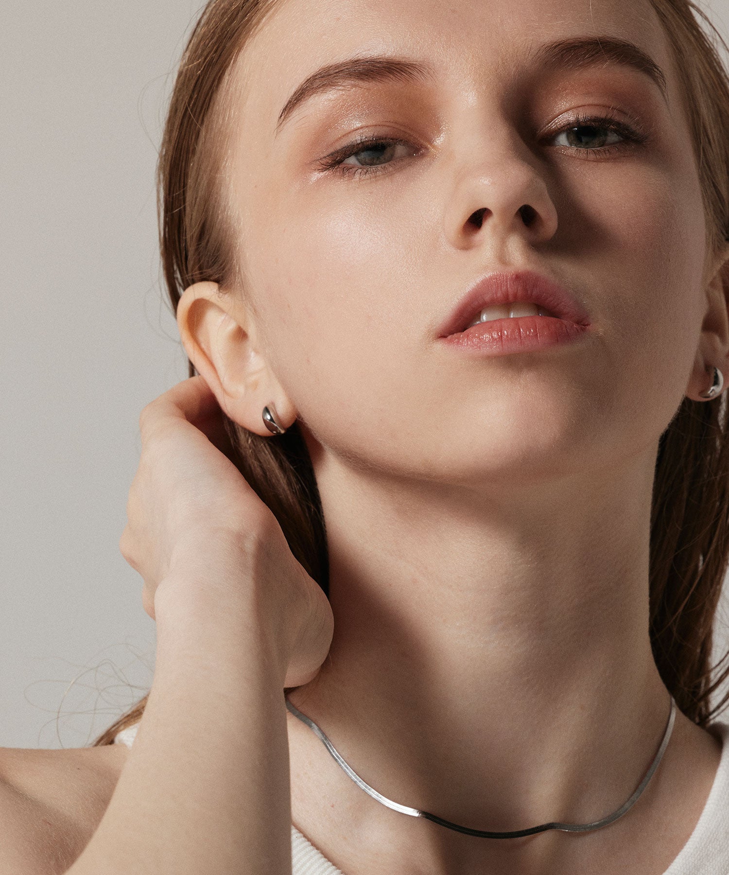 シルバー ミニドロップピアス 金属アレルギー対応 サージカルステンレス