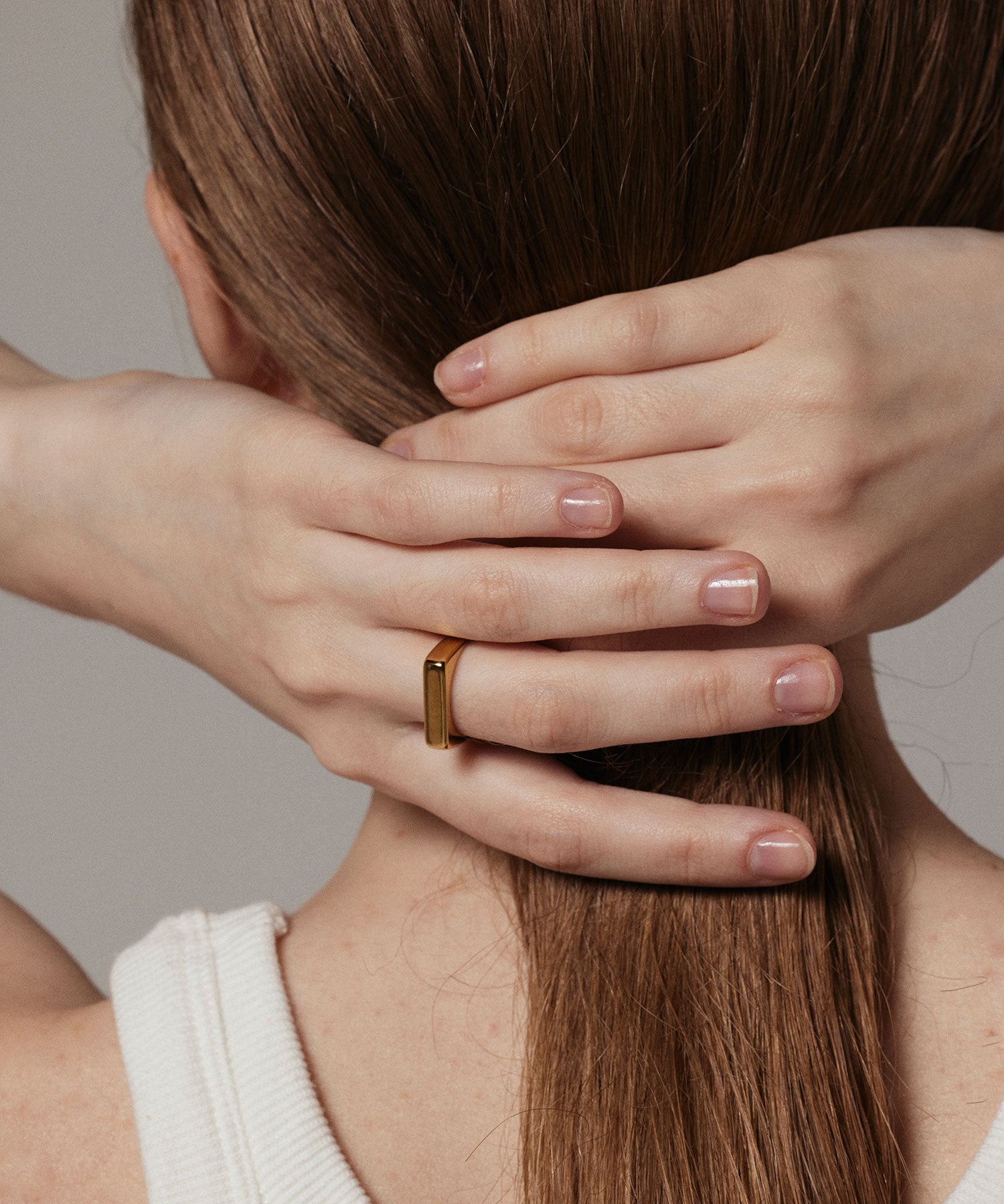 ゴールド ボックスリング 金属アレルギー対応 サージカルステンレス