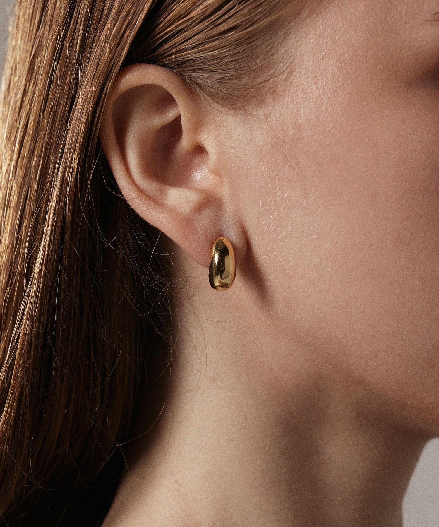 ゴールド スムースピアス 金属アレルギー対応 サージカルステンレス