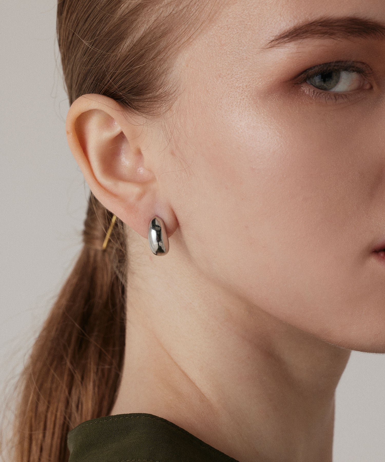 シルバー スムースピアス 金属アレルギー対応 サージカルステンレス