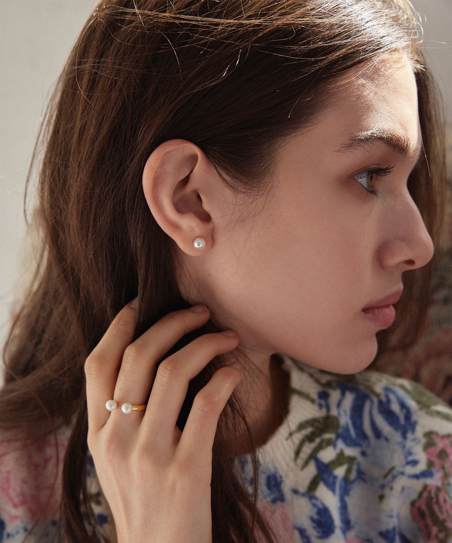 ゴールド パールピアス 金属アレルギー対応 サージカルステンレス