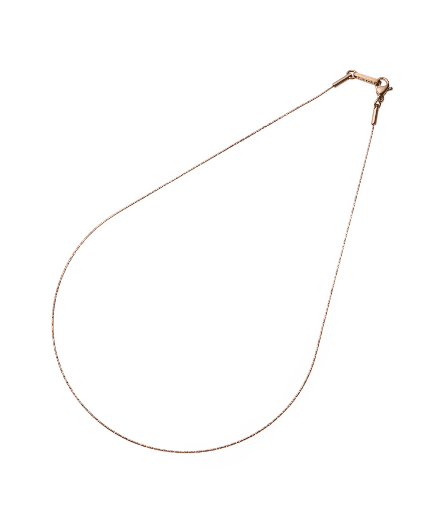 [Pink Gold] 0.6mm Chain Necklace/34cm