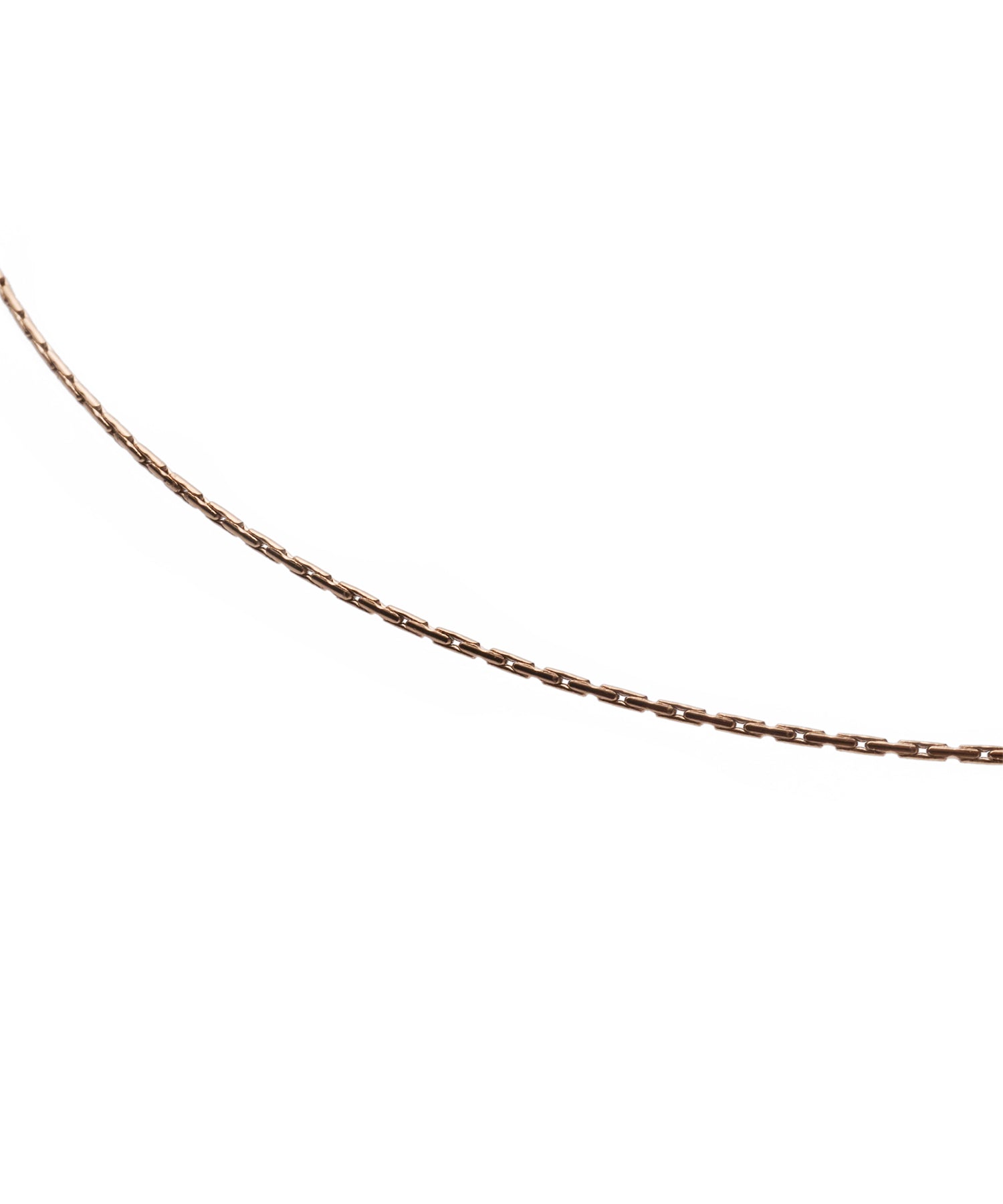 [Pink Gold] 0.6mm Chain Necklace/34cm