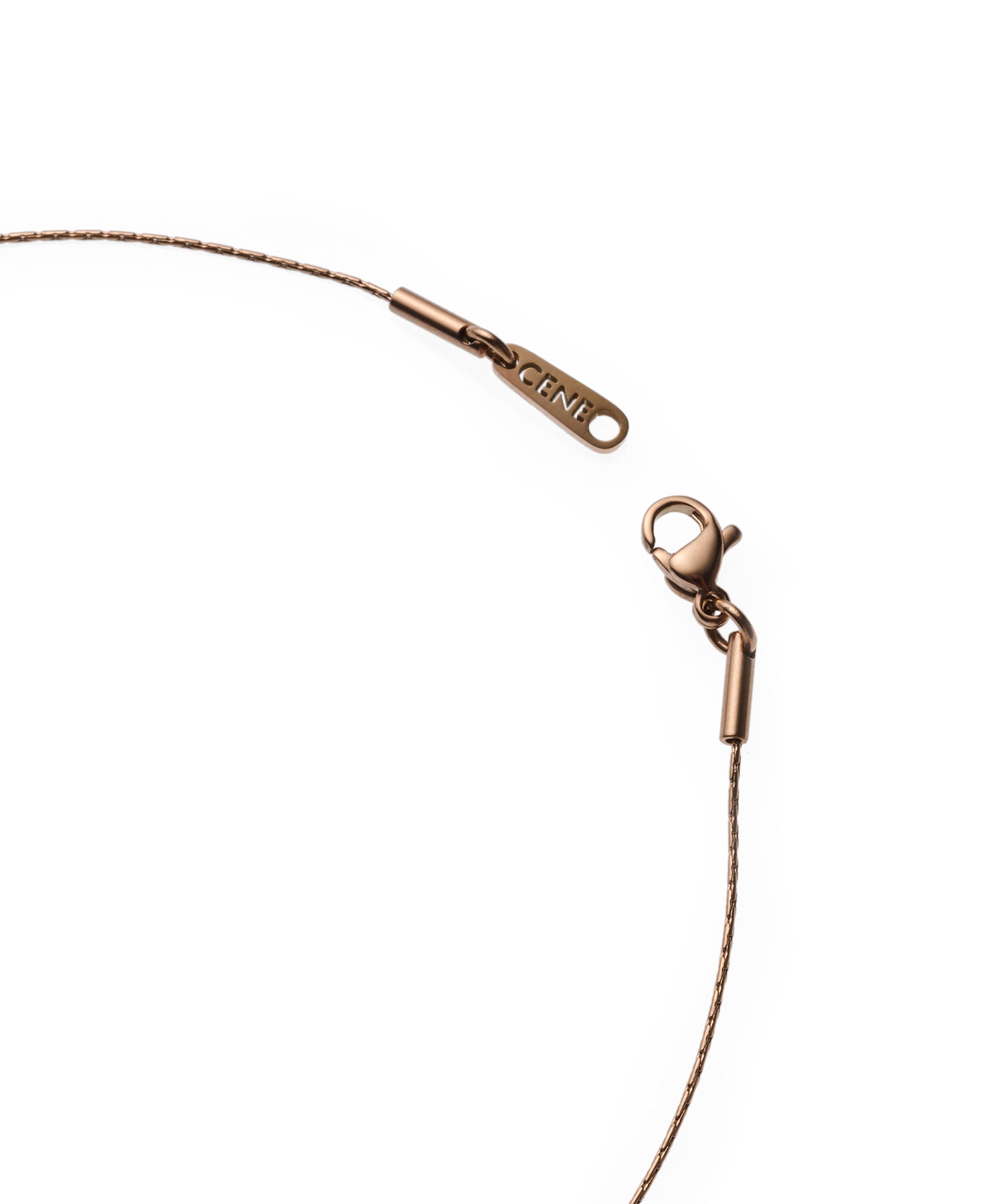 [Pink Gold] 0.6mm Chain Necklace/34cm