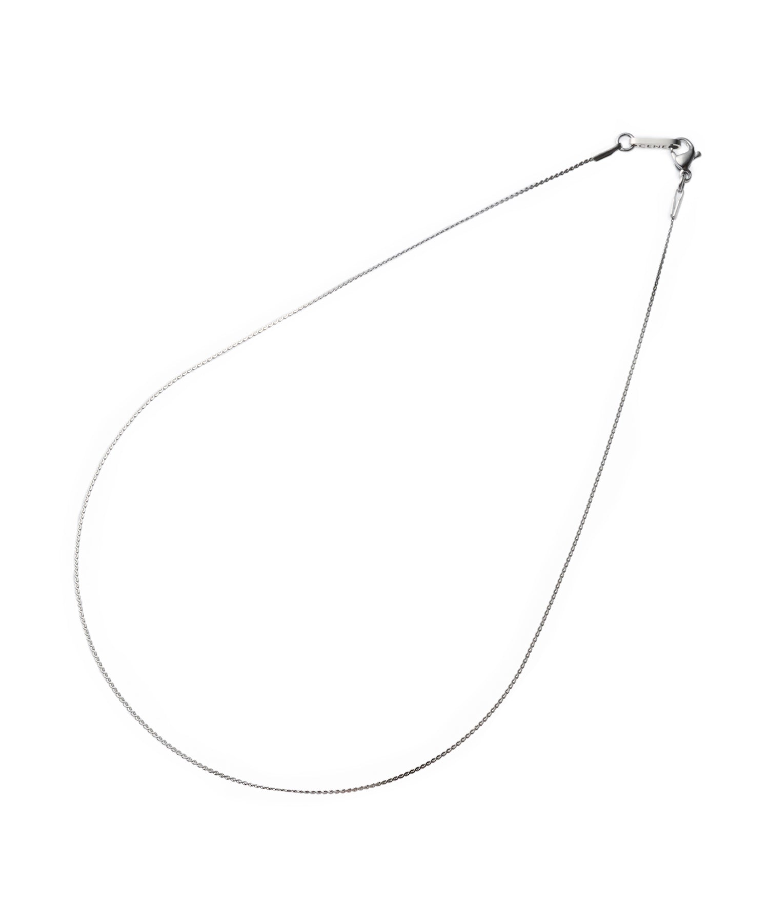 [Silver] Twist Snake Chain Necklace/34cm