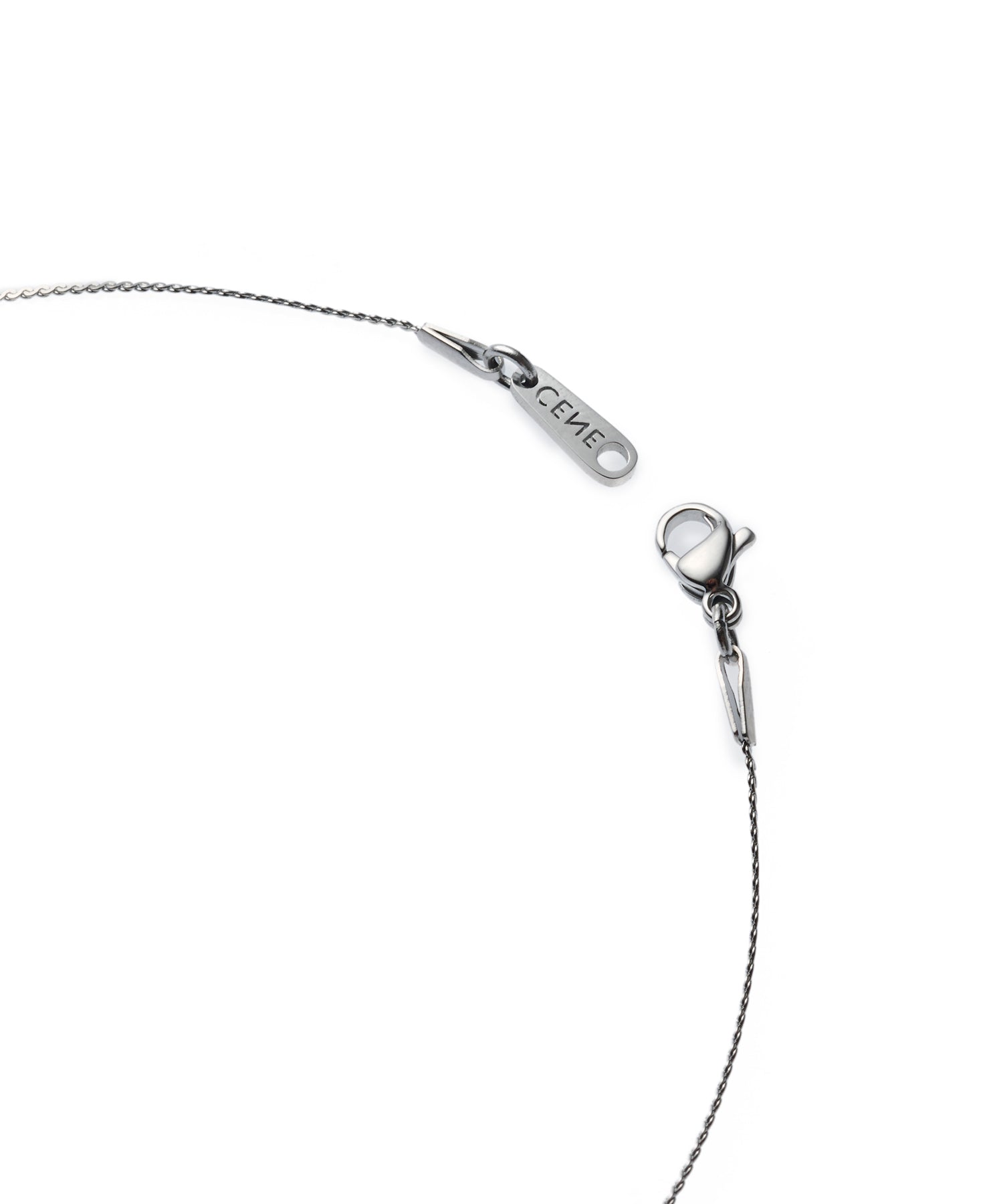 [Silver] Twist Snake Chain Necklace/34cm