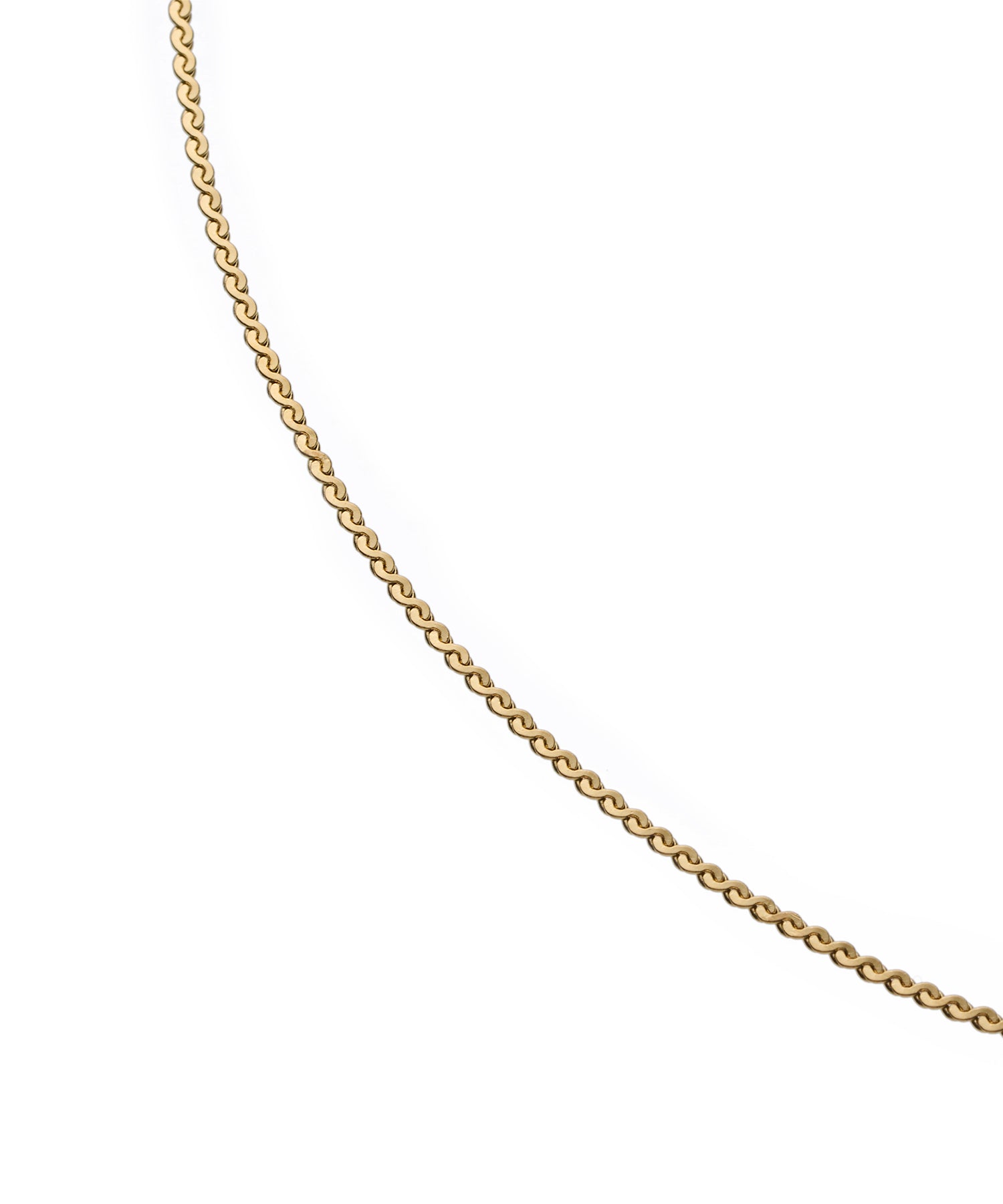 [Gold] Twist Sneaker Necklace / 39cm 
